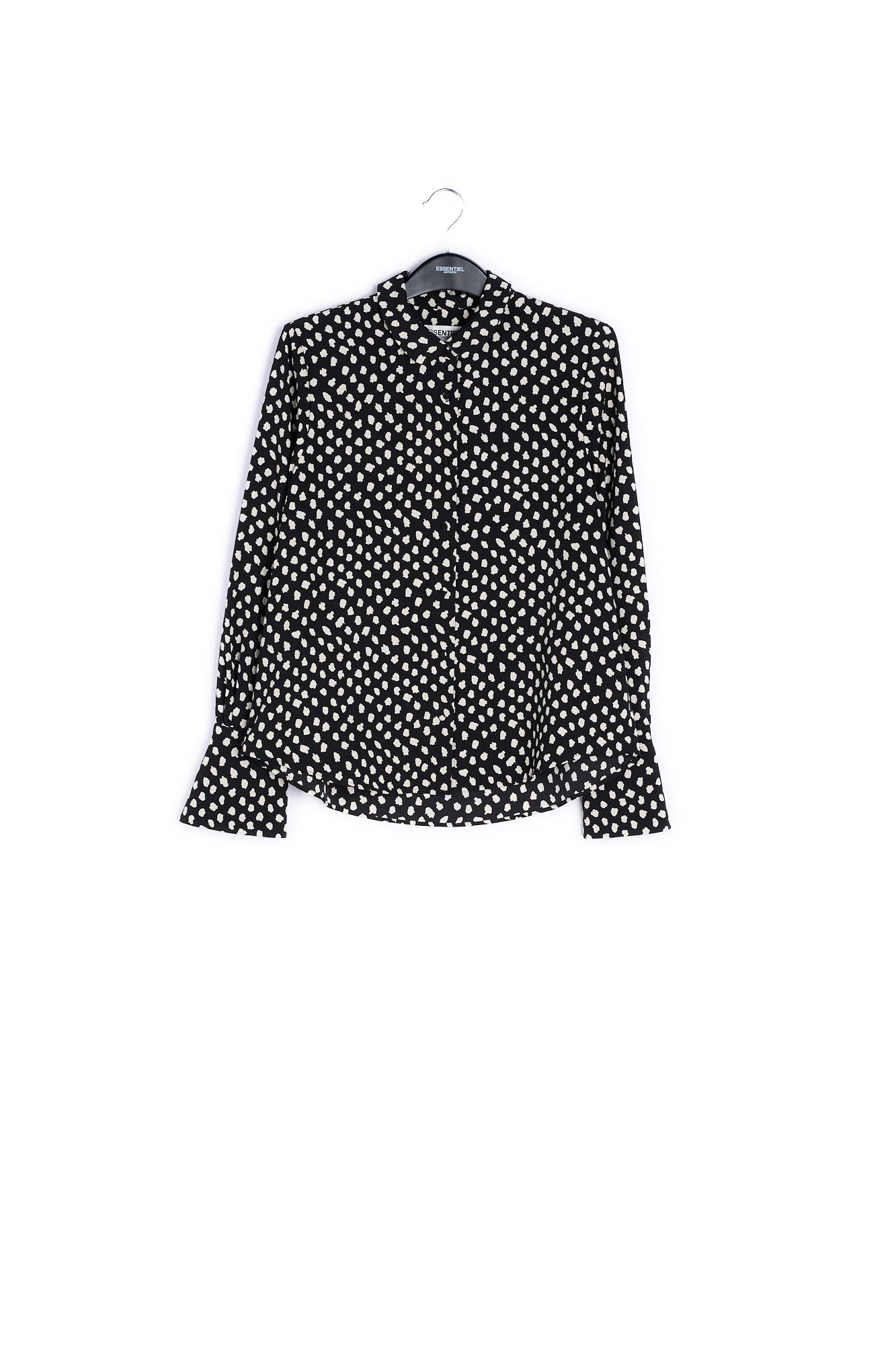 Black polka dot shirt RE—SSENTIEL | Essentiel second hand