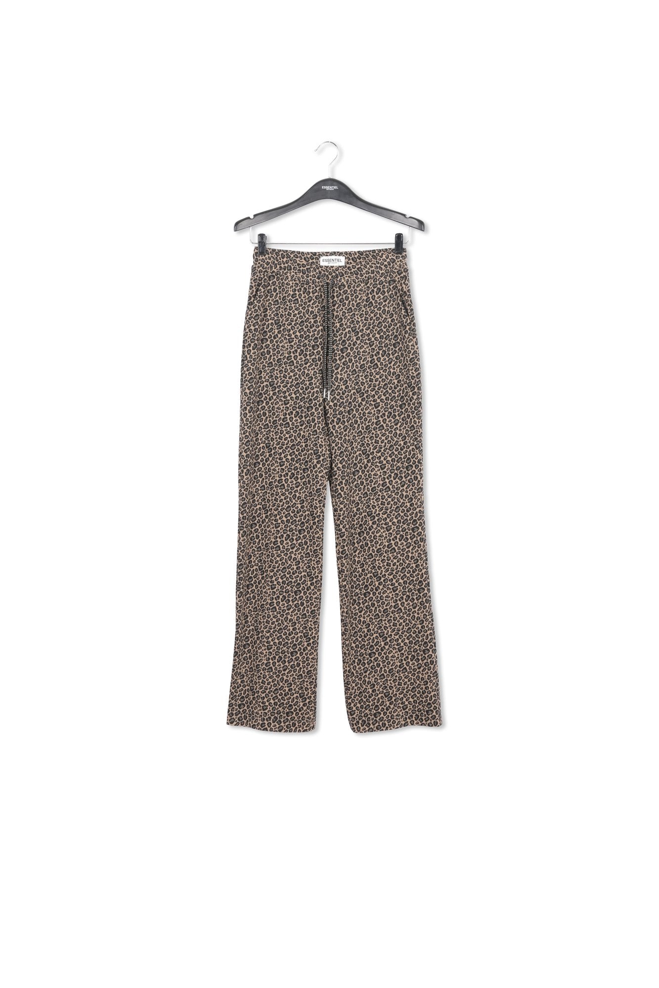 Leopard motif jacquard-knit pants RE—SSENTIEL | Essentiel second hand