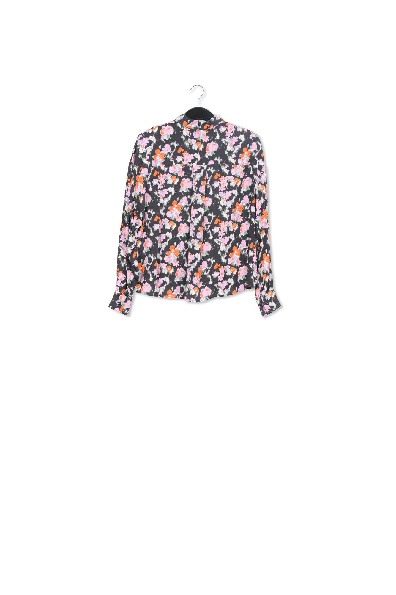 Chemise bleu foncé à  fleurs RE—SSENTIEL | Essentiel second hand