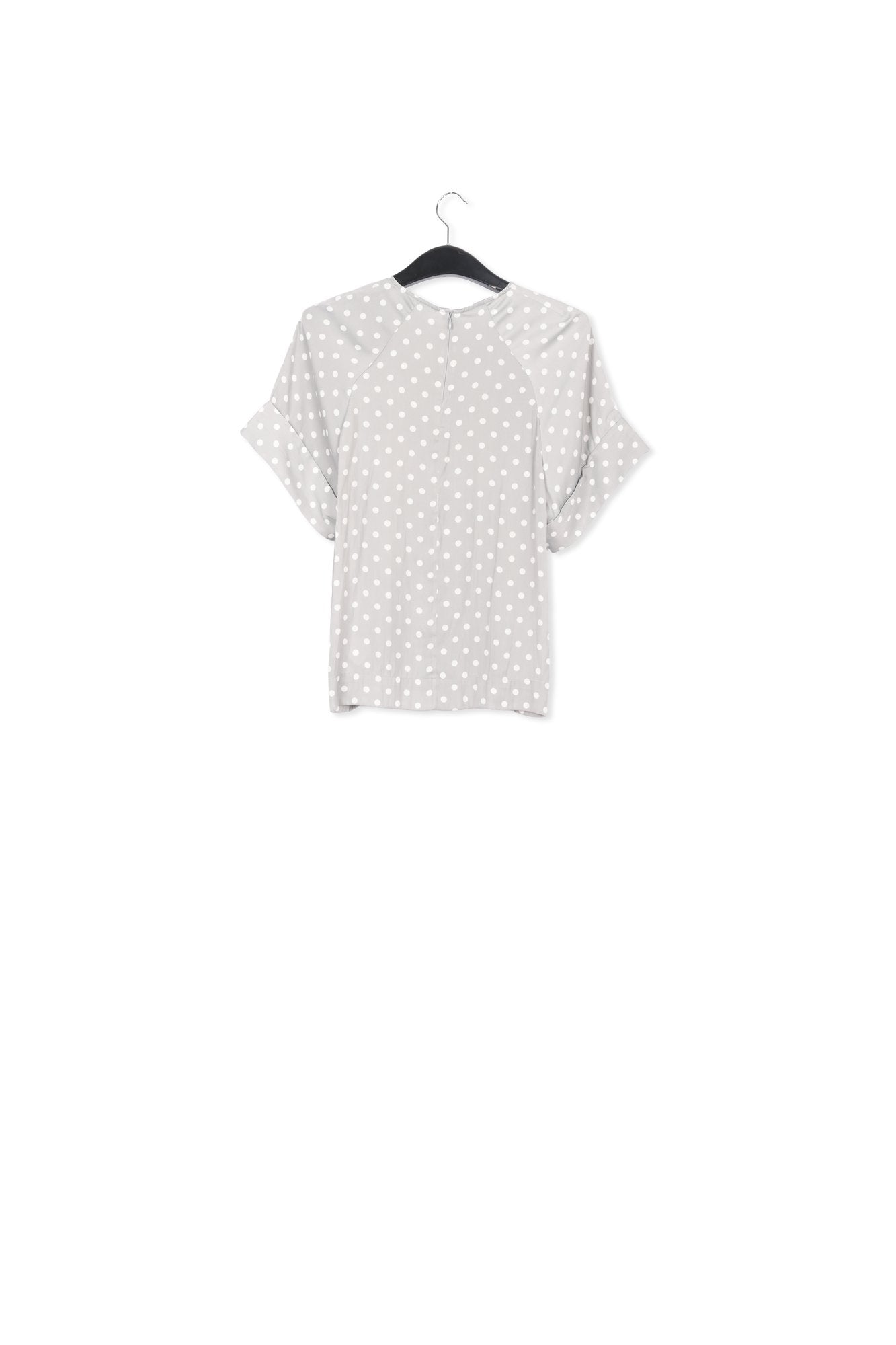 Grijze top met stippen RE—SSENTIEL | Essentiel second hand