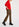 Top rouge à manches bouffantes Faume - seconde main