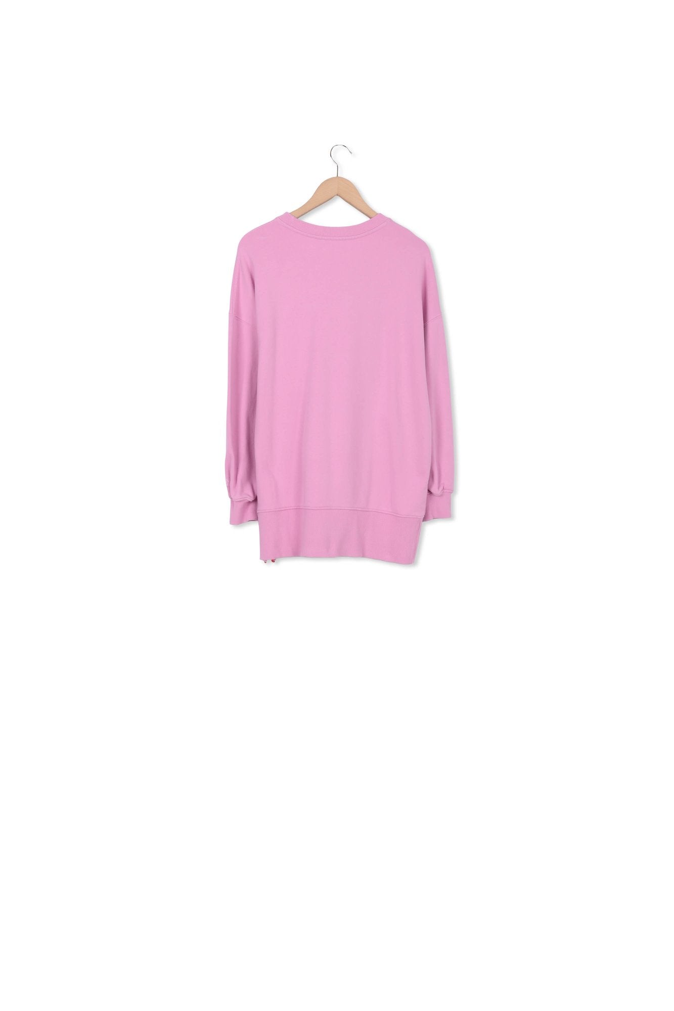 Light pink organic cotton sweatshirt with boxy cut RE—SSENTIEL | Essentiel second hand