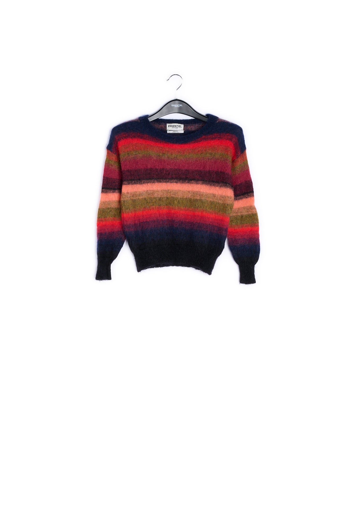 Pink, yellow and white stripped knit RE—SSENTIEL | Essentiel second hand