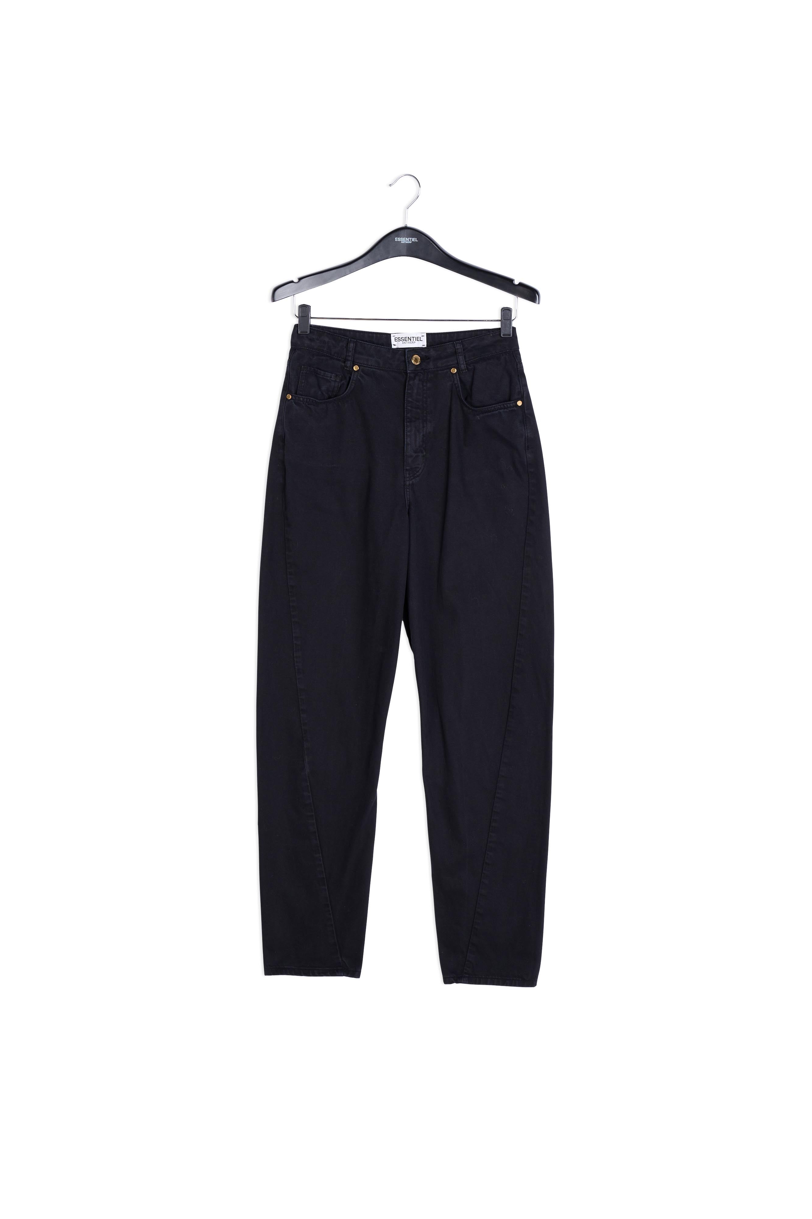 Jean fuselé noir à taille haute RE—SSENTIEL | Essentiel second hand