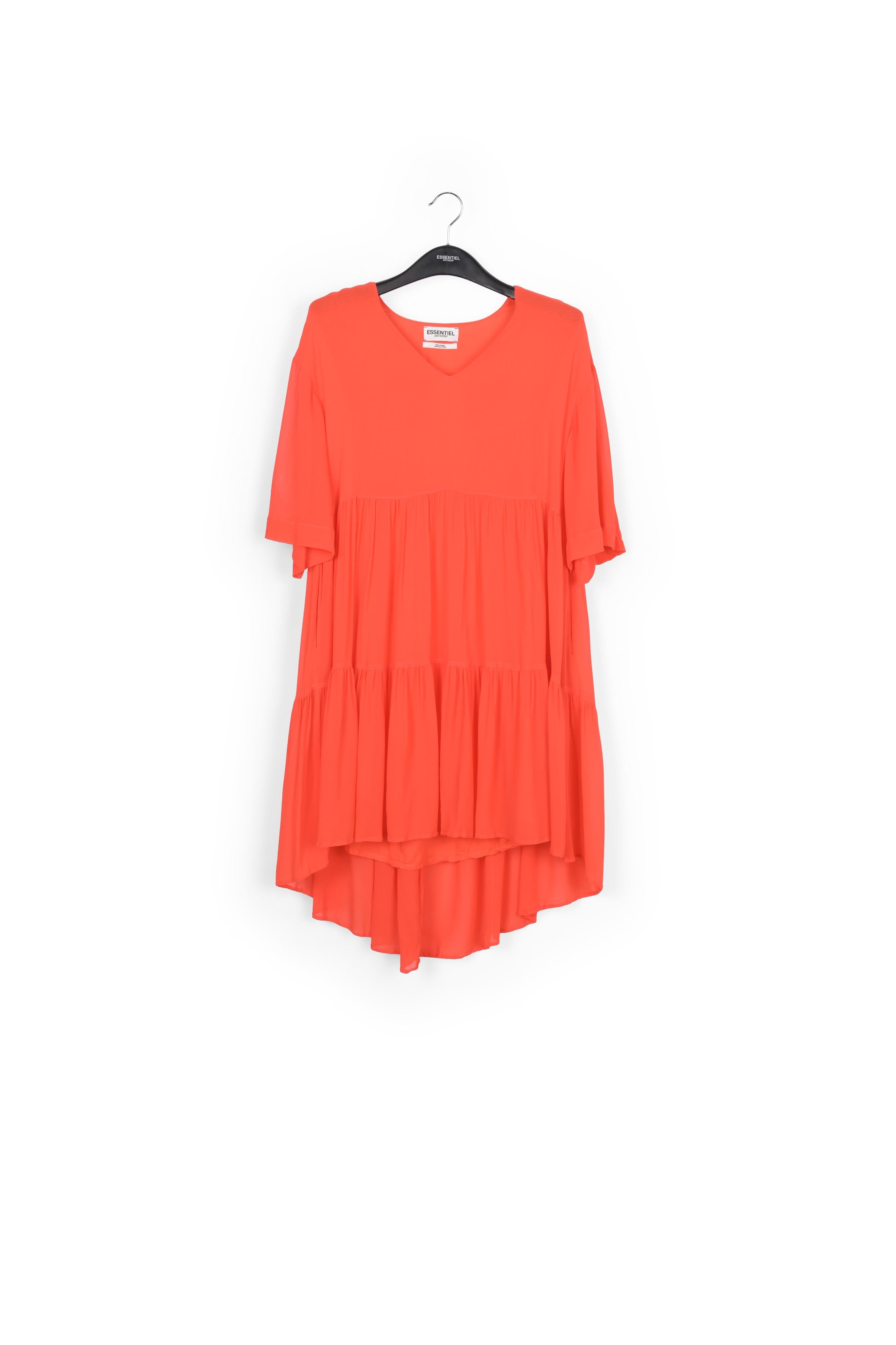 Orange tiered mini dress RE—SSENTIEL | Essentiel second hand