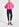 Roze bomberjack met faux fur Faume - seconde main