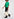 Green striped short-sleeved sweater Faume - seconde main