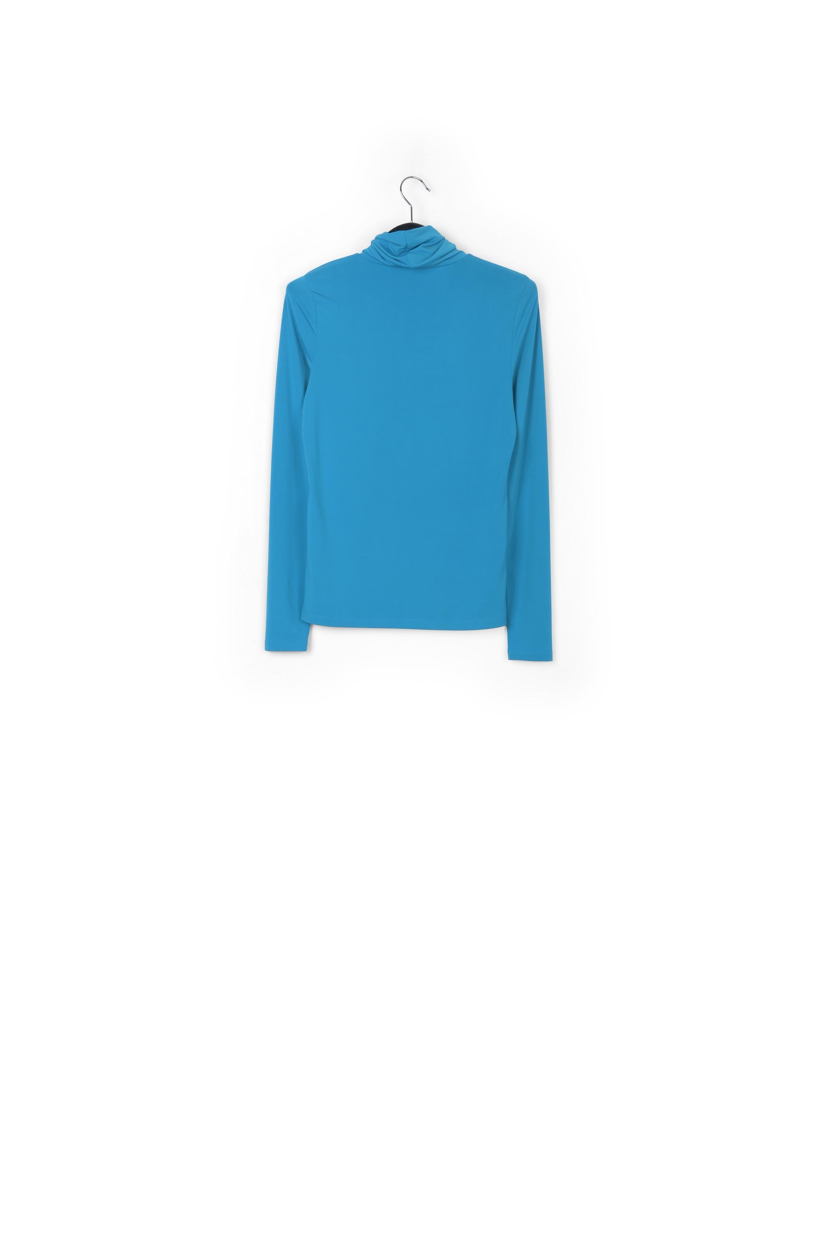 Blue slim-fit turtleneck top RE—SSENTIEL | Essentiel second hand
