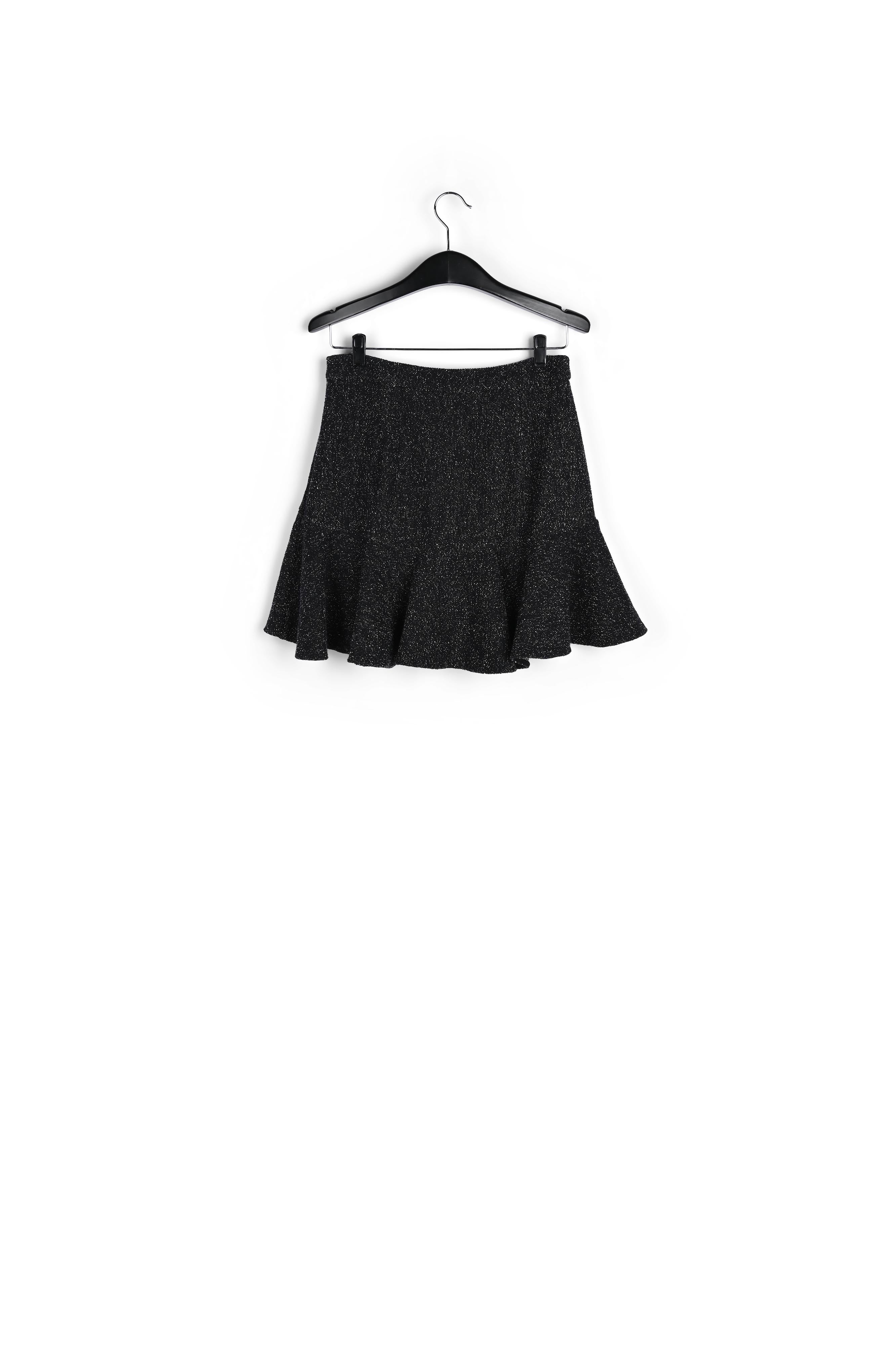Black bouclé mini skirt RE—SSENTIEL | Essentiel second hand