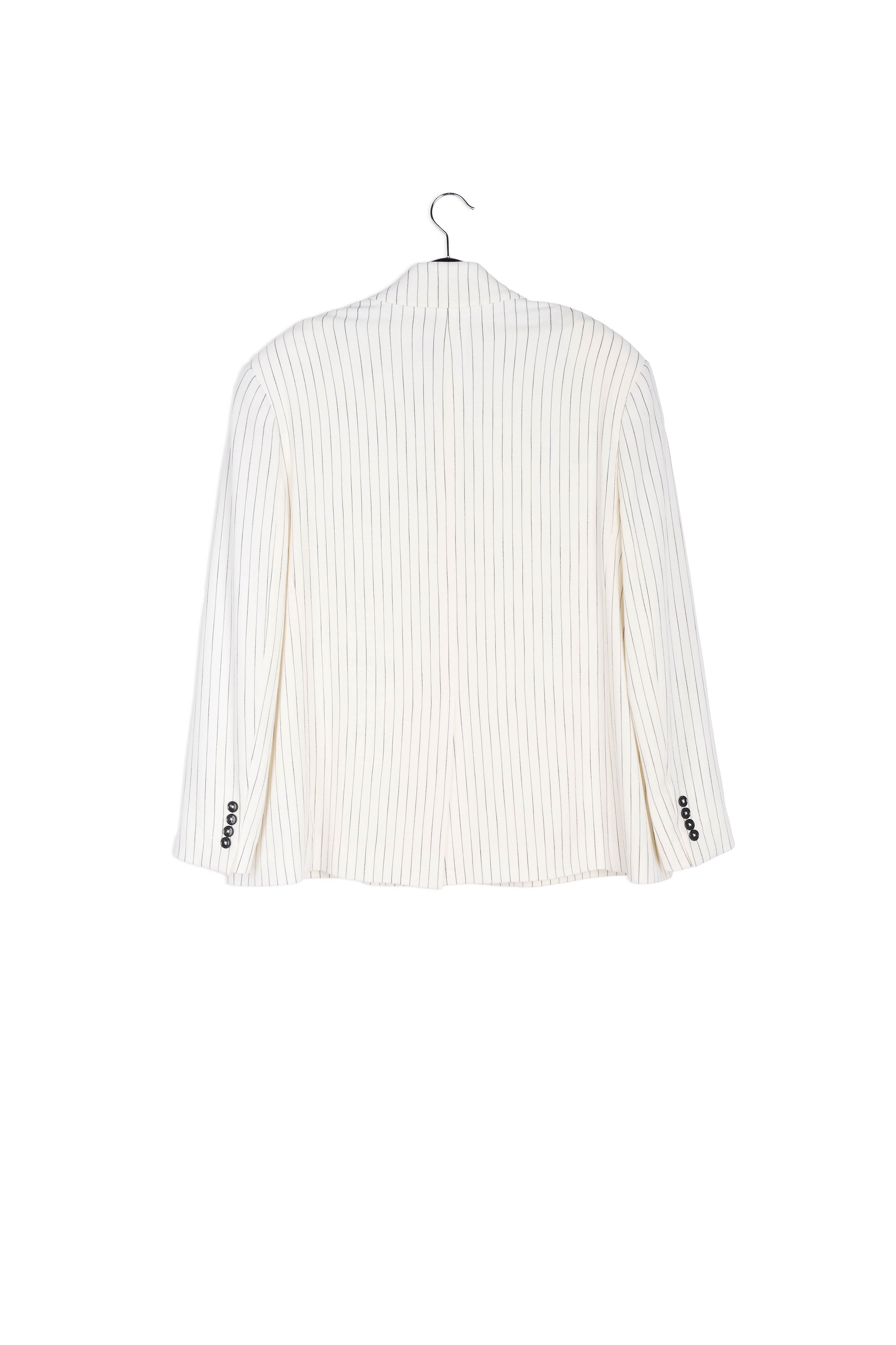 Off-white oversized pinstripe blazer RE—SSENTIEL | Essentiel second hand