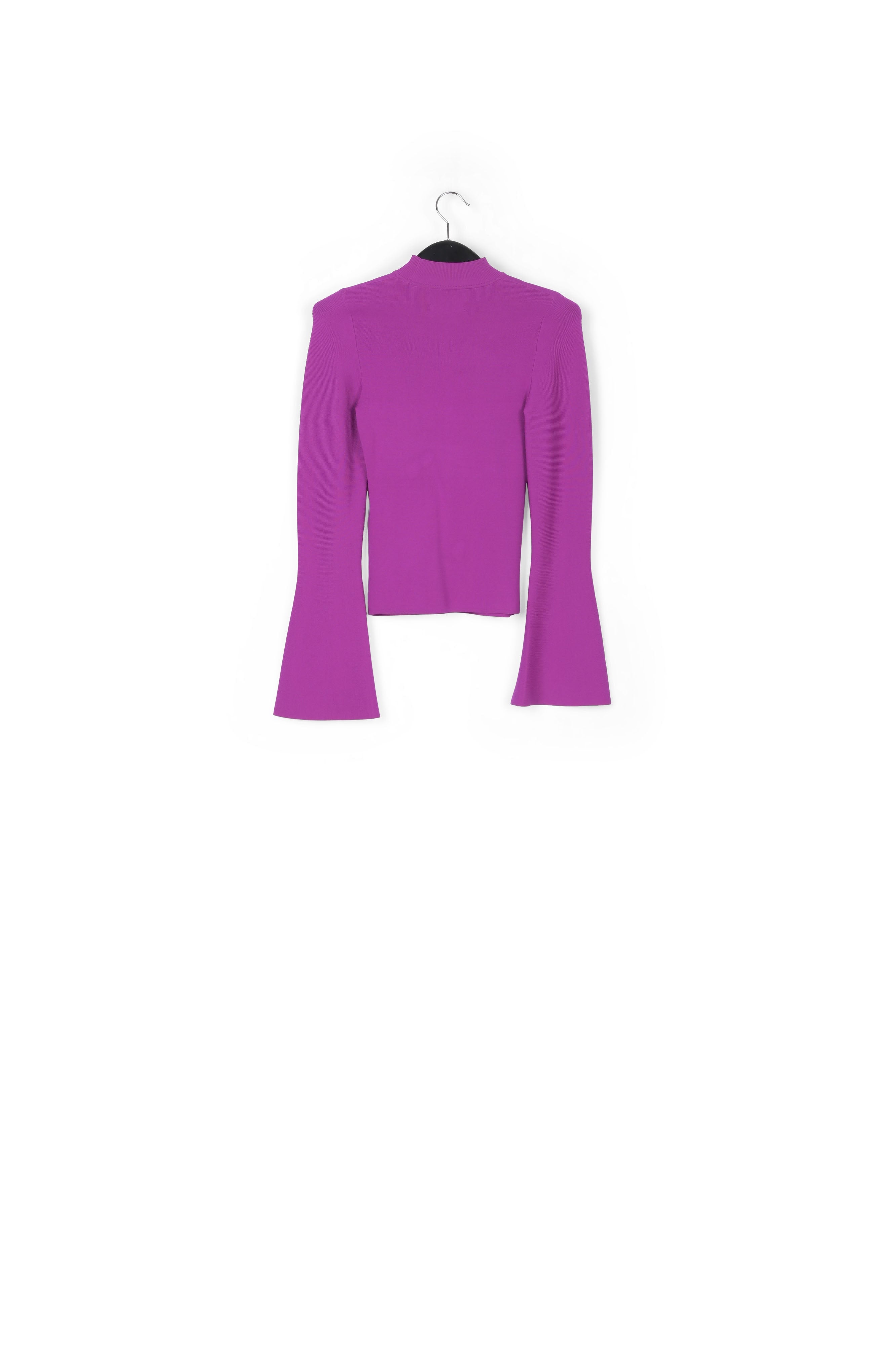 Pull pourpre ajusté aux manches en trompette RE—SSENTIEL | Essentiel second hand