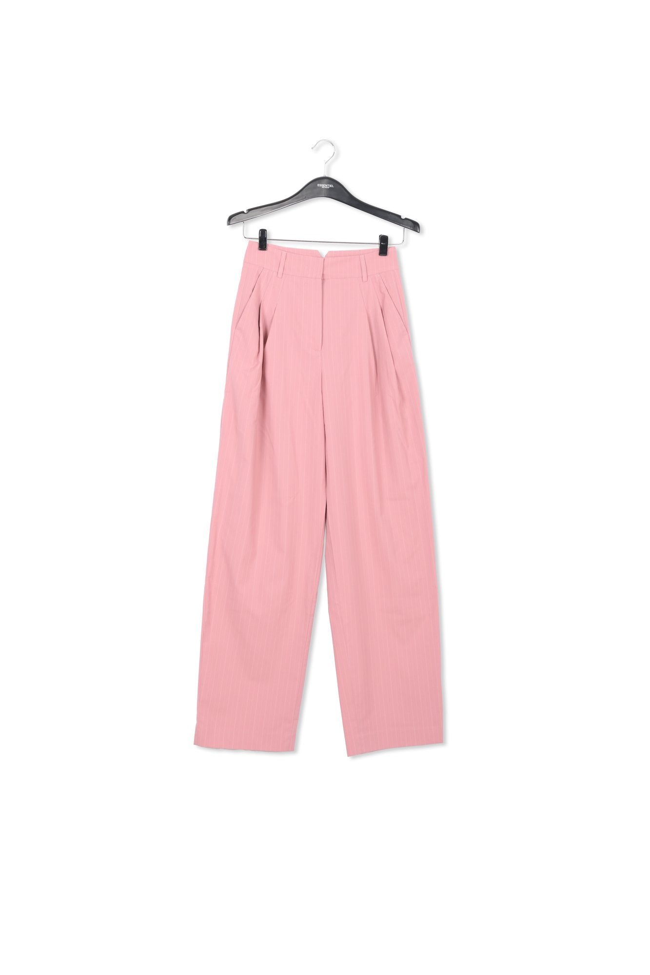 Pink pinstriped tailored pants RE—SSENTIEL | Essentiel second hand