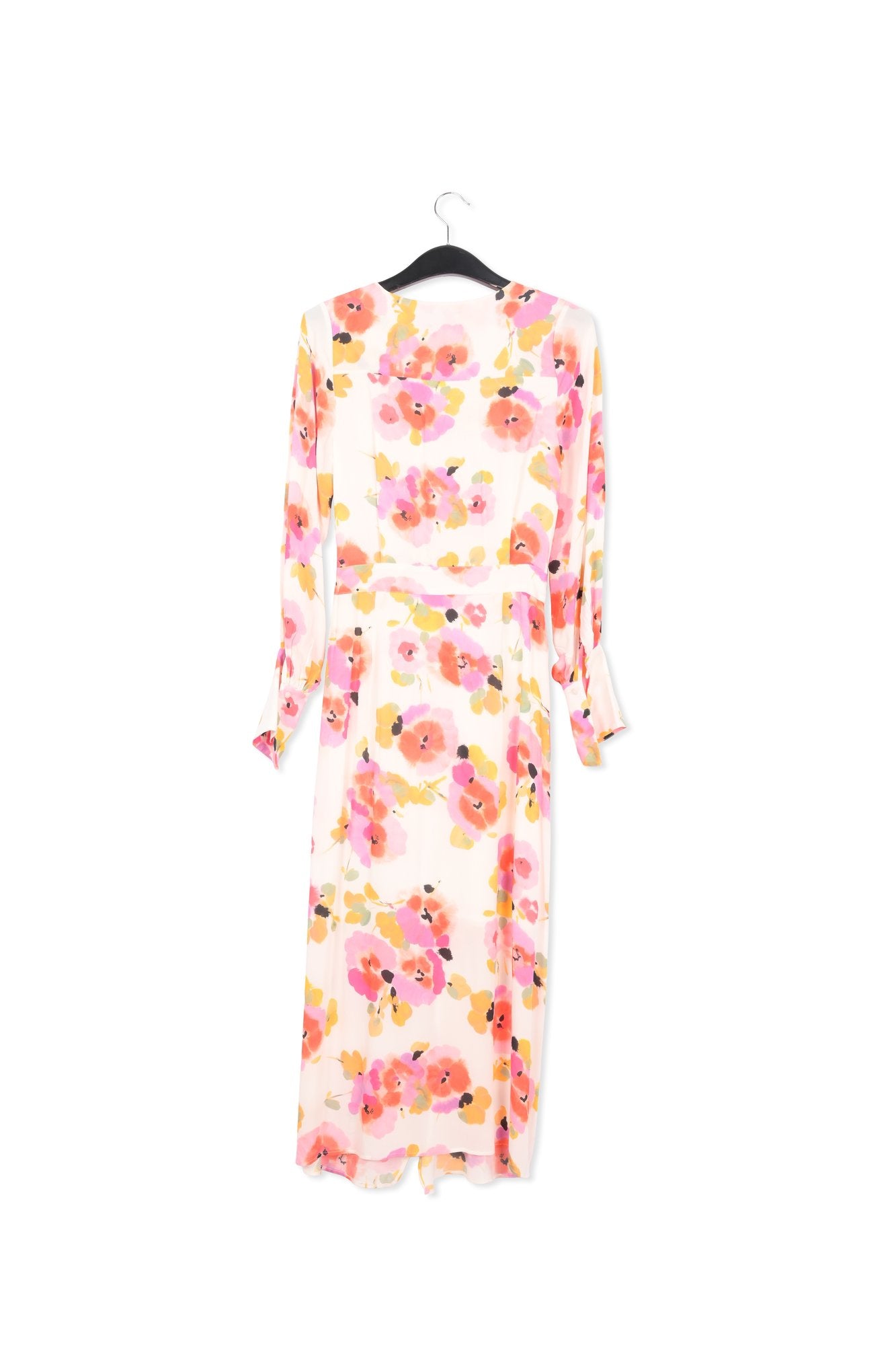 Off-white floral-print midi dress RE—SSENTIEL | Essentiel second hand