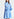 Light blue striped cotton-poplin mini dress Faume - seconde main