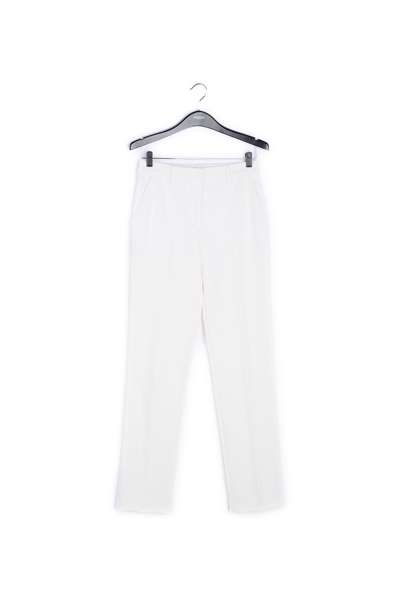 Pantalon blanc cassé aux jambes droites RE—SSENTIEL | Essentiel second hand