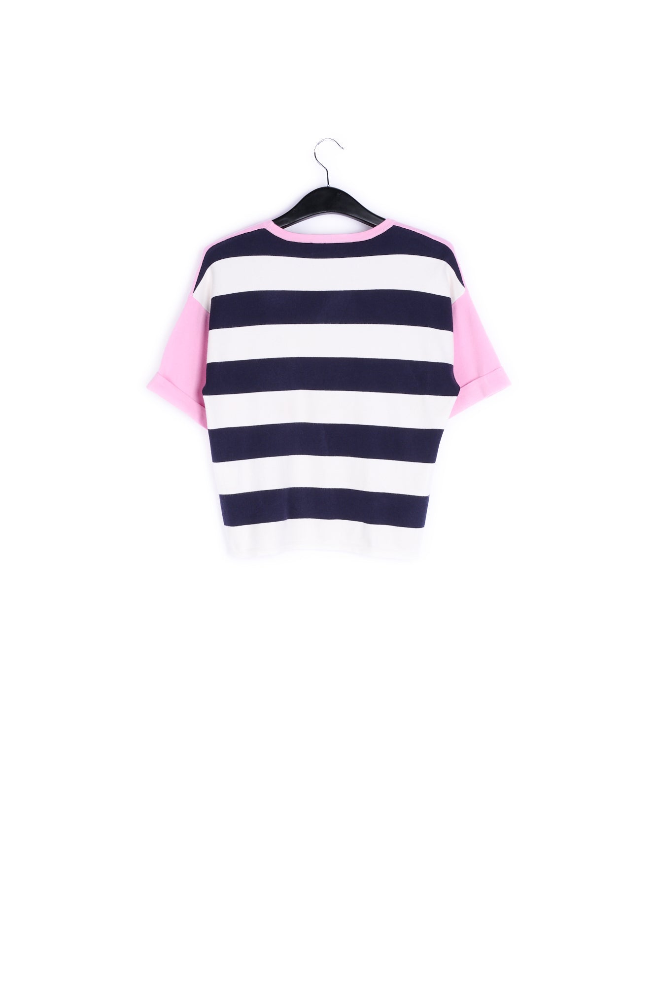 Green striped short-sleeved sweater RE—SSENTIEL | Essentiel second hand