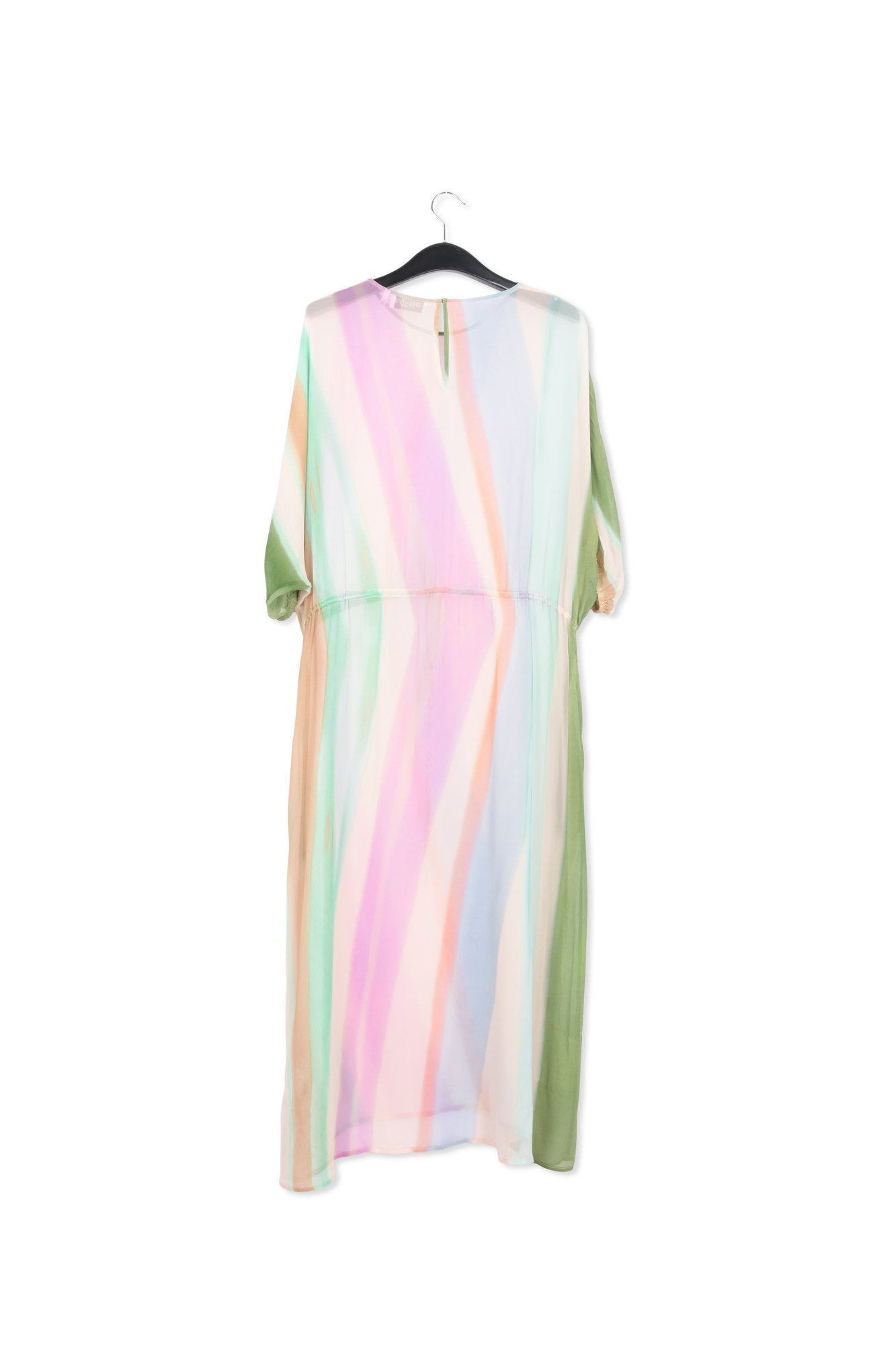 Fuchsia abstract print mini dress RE—SSENTIEL | Essentiel second hand