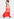 Maxi robe bleu clair, orange et rouge Faume - seconde main