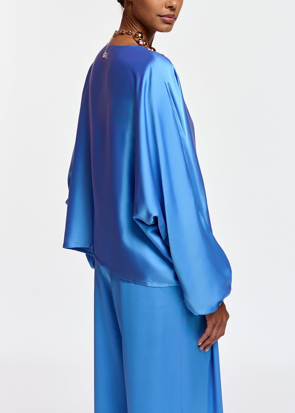 Blue wide-leg pants RE—SSENTIEL | Essentiel second hand