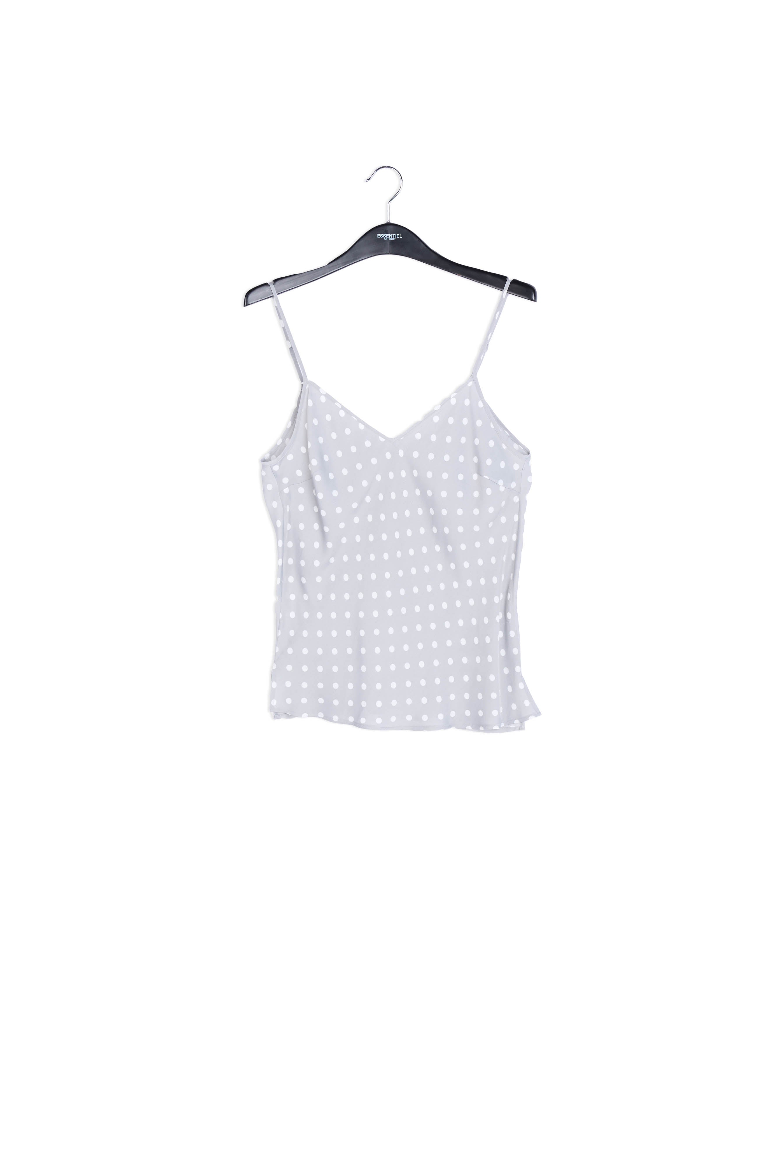 Grey polka dot camisole RE—SSENTIEL | Essentiel second hand