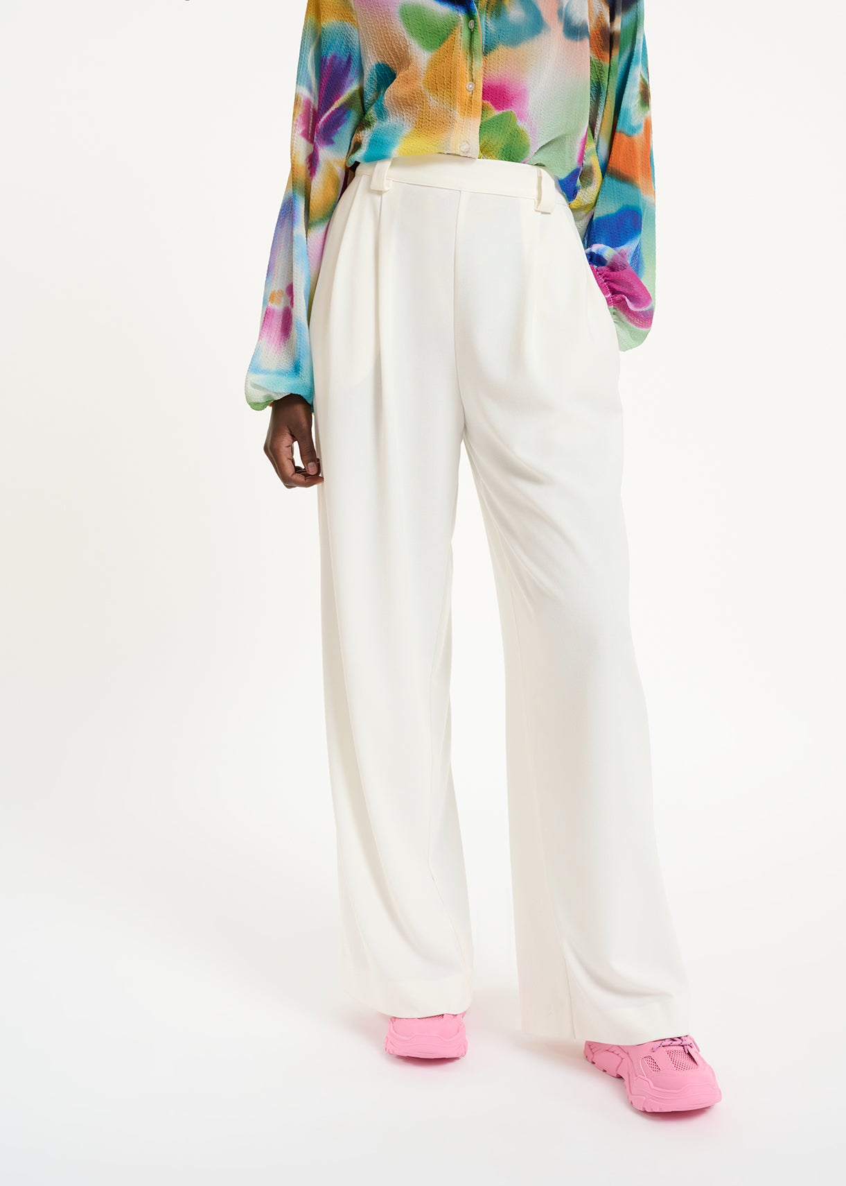 Off-white wide-leg pants RE—SSENTIEL | Essentiel second hand