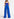 Blauwe broek met wijde pijpen Faume - seconde main