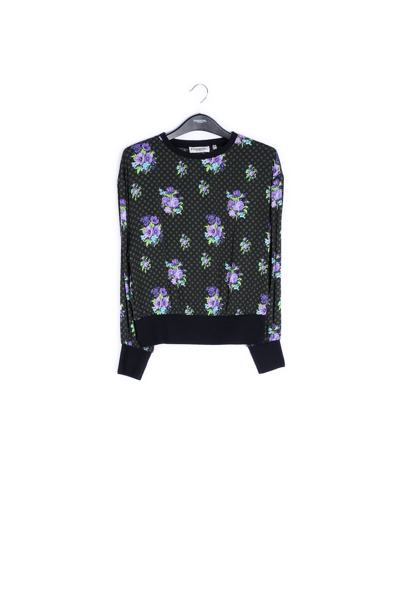Floral polka dot top RE—SSENTIEL | Essentiel second hand