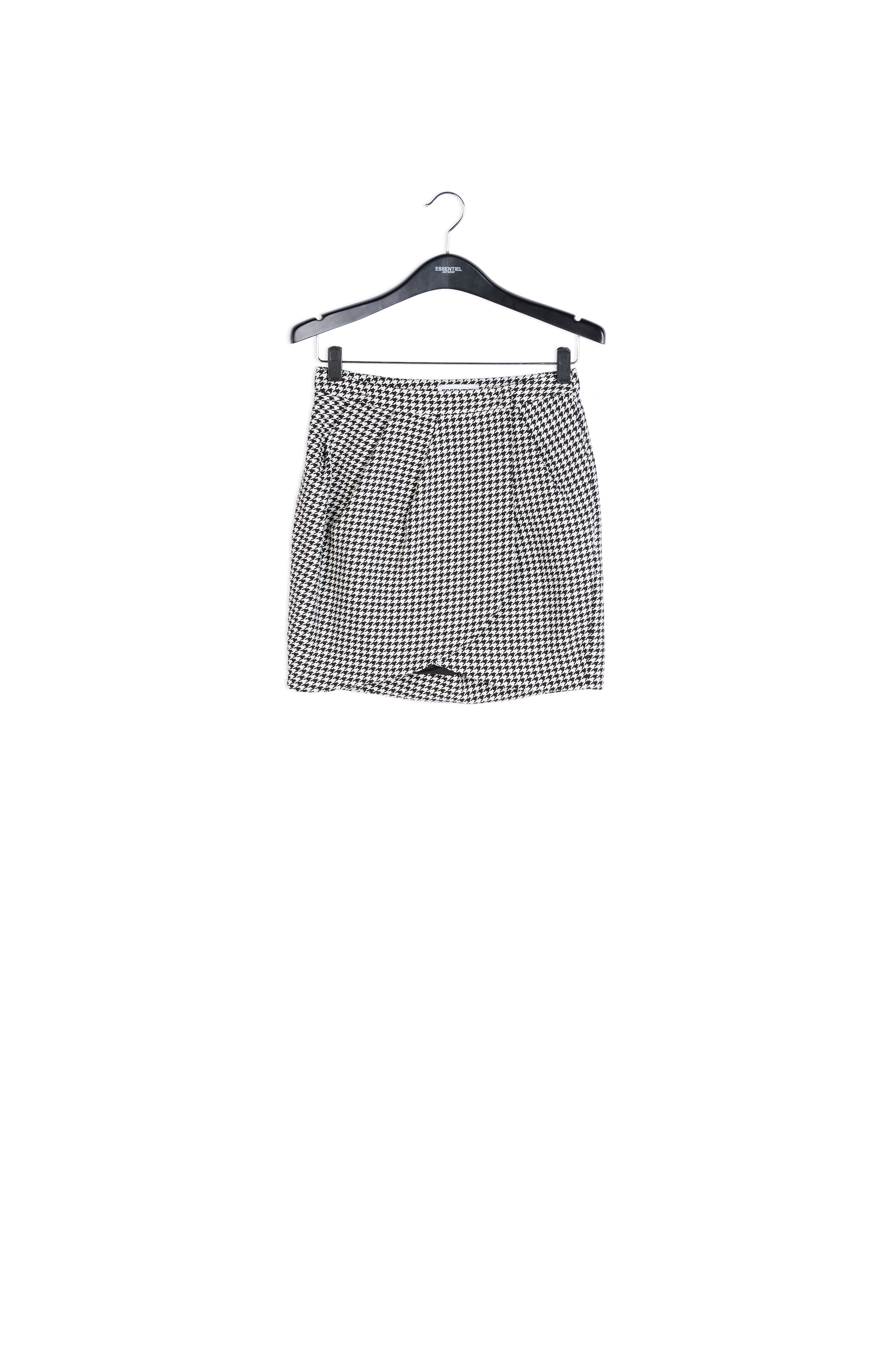 Black and white tulip mini skirt RE—SSENTIEL | Essentiel second hand