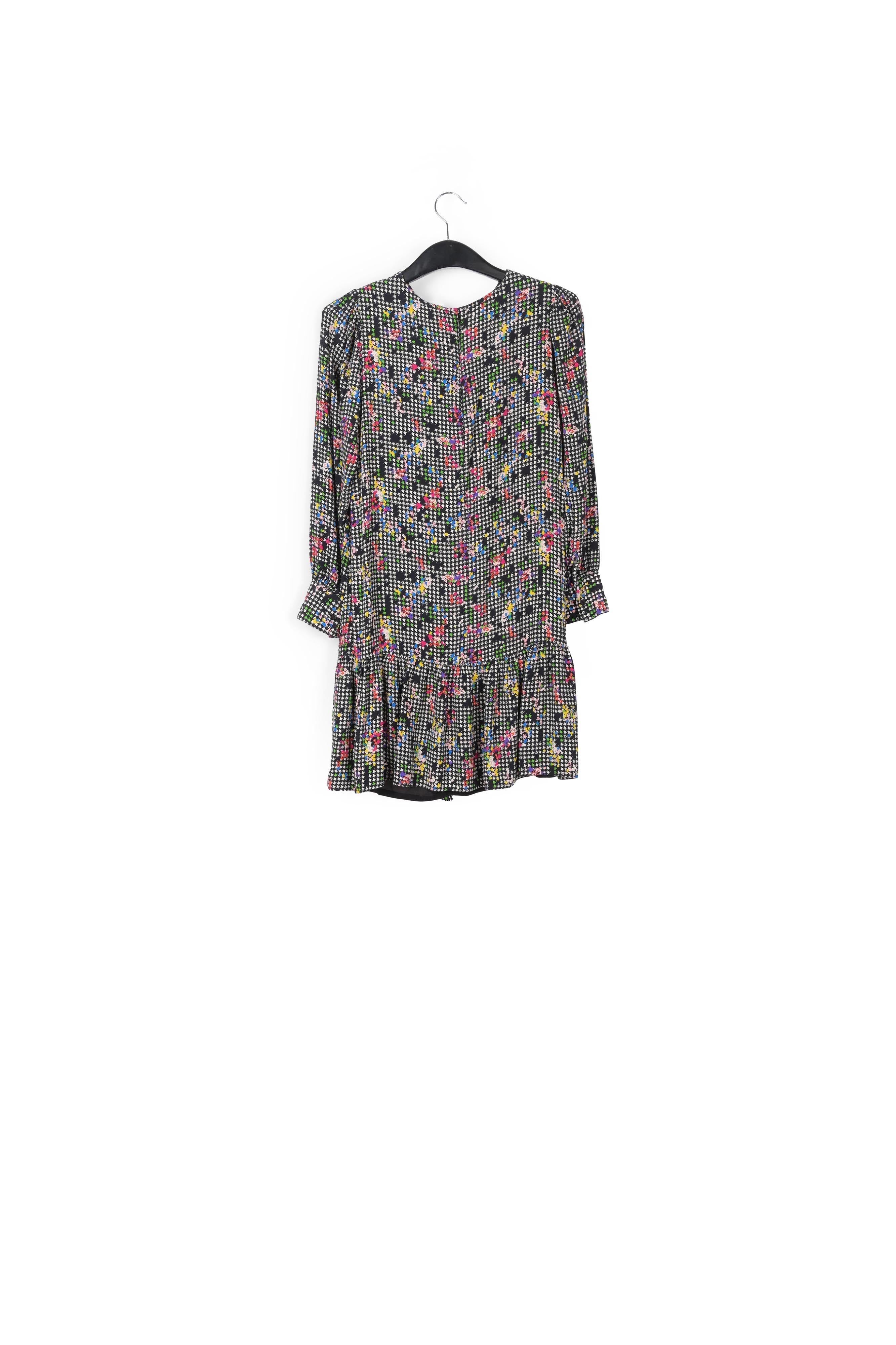Mini-robe noire et blanche à volants RE—SSENTIEL | Essentiel second hand