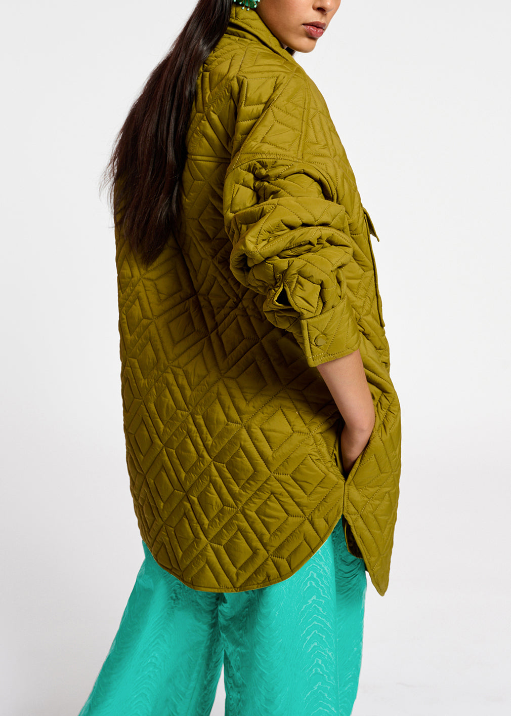 Veste matelassée kaki RE—SSENTIEL | Essentiel second hand