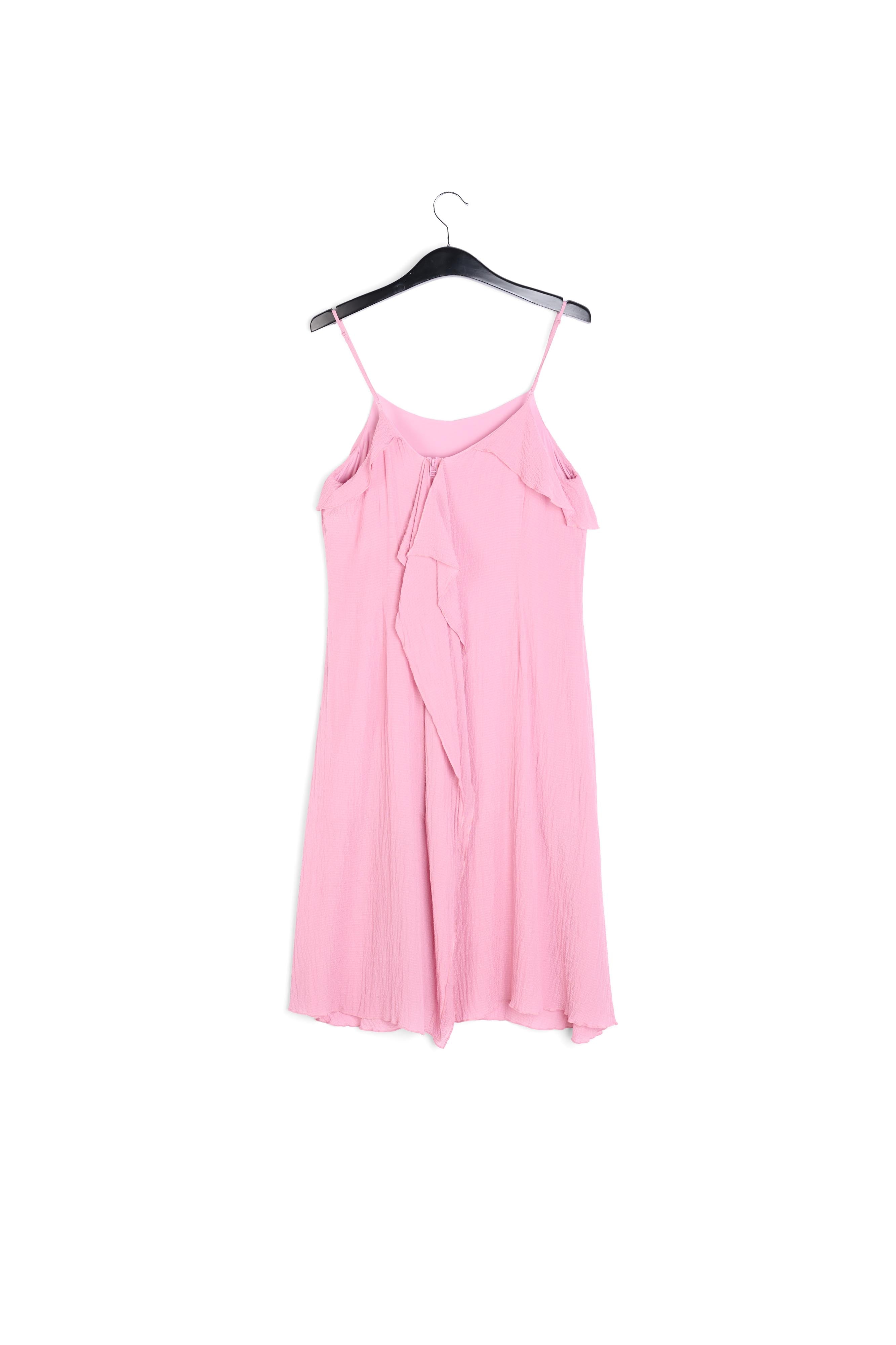 Lilac viscose-silk asymmetrical midi dress RE—SSENTIEL | Essentiel second hand