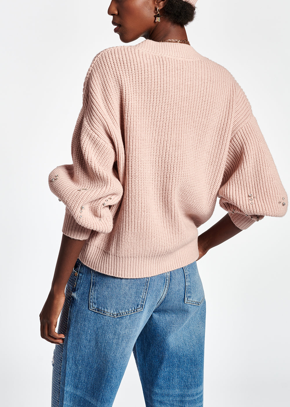 Pull rose avec strass RE—SSENTIEL | Essentiel second hand
