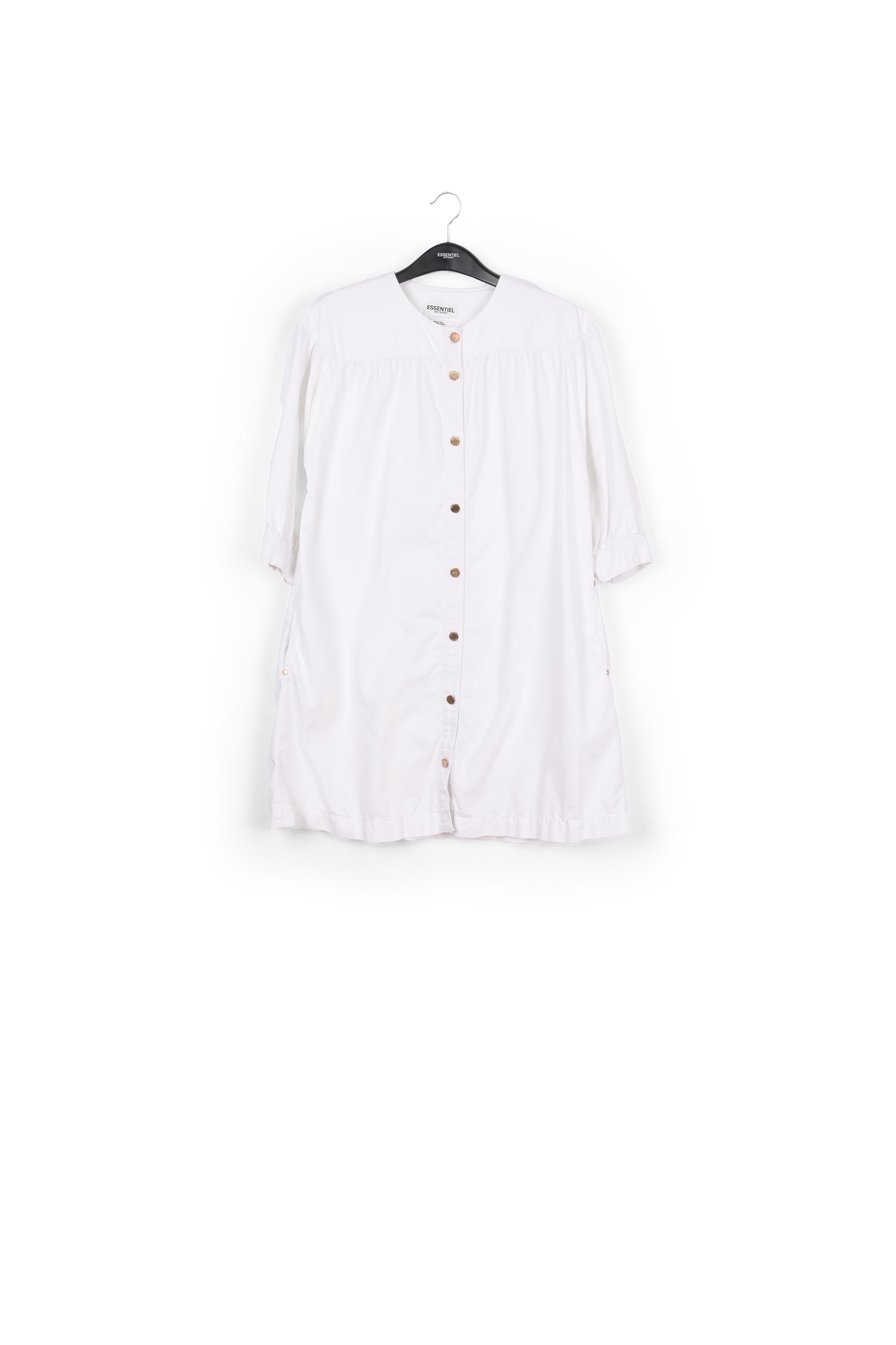 White denim mini dress RE—SSENTIEL | Essentiel second hand