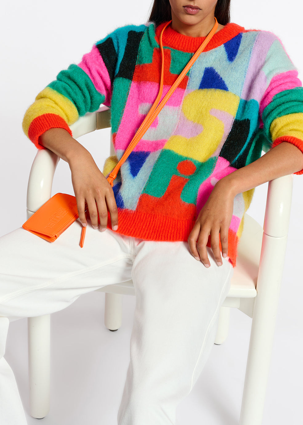 Pull en intarsia multicolore RE—SSENTIEL | Essentiel second hand