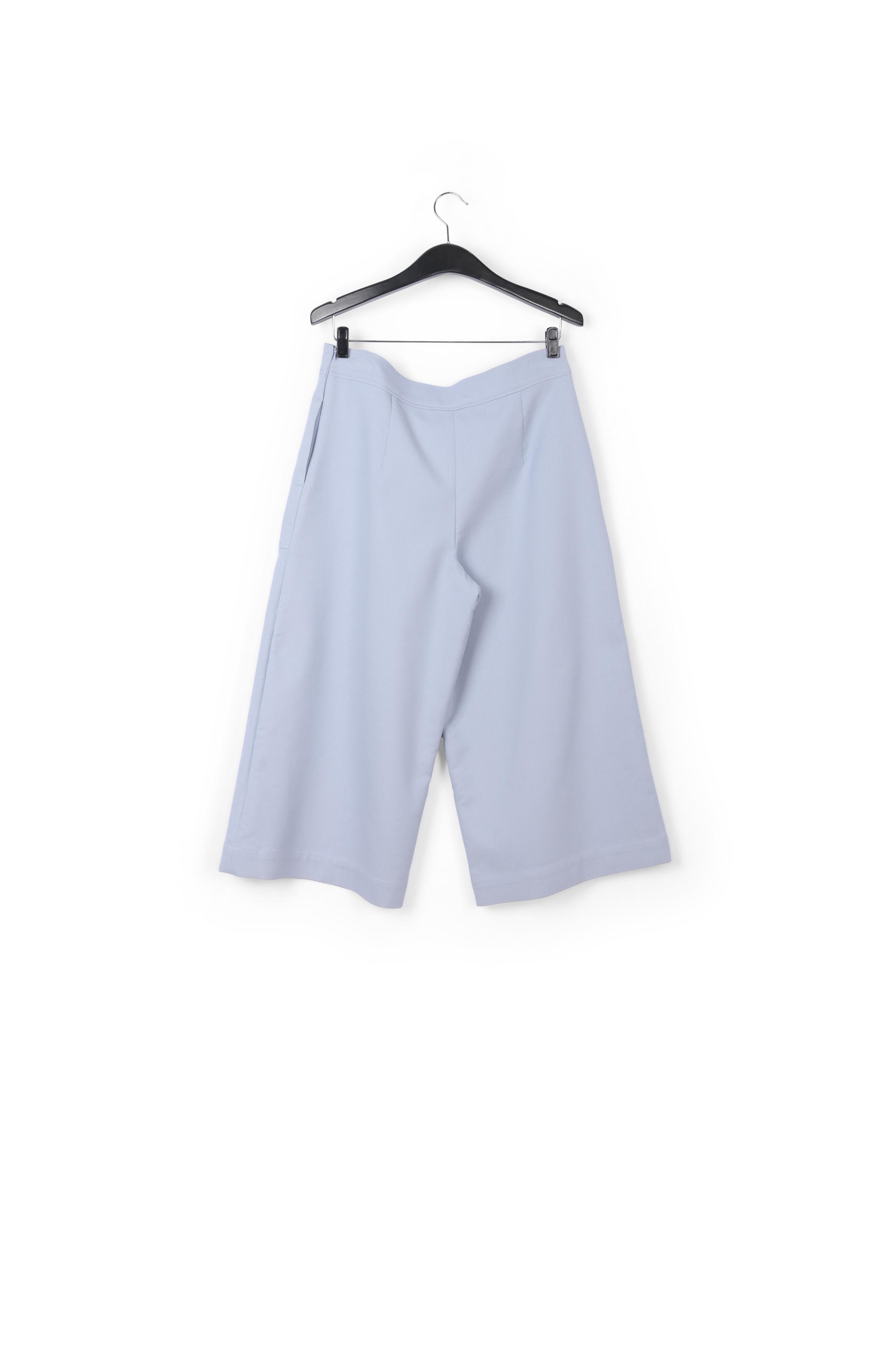 Light blue cropped wide-leg pants RE—SSENTIEL | Essentiel second hand