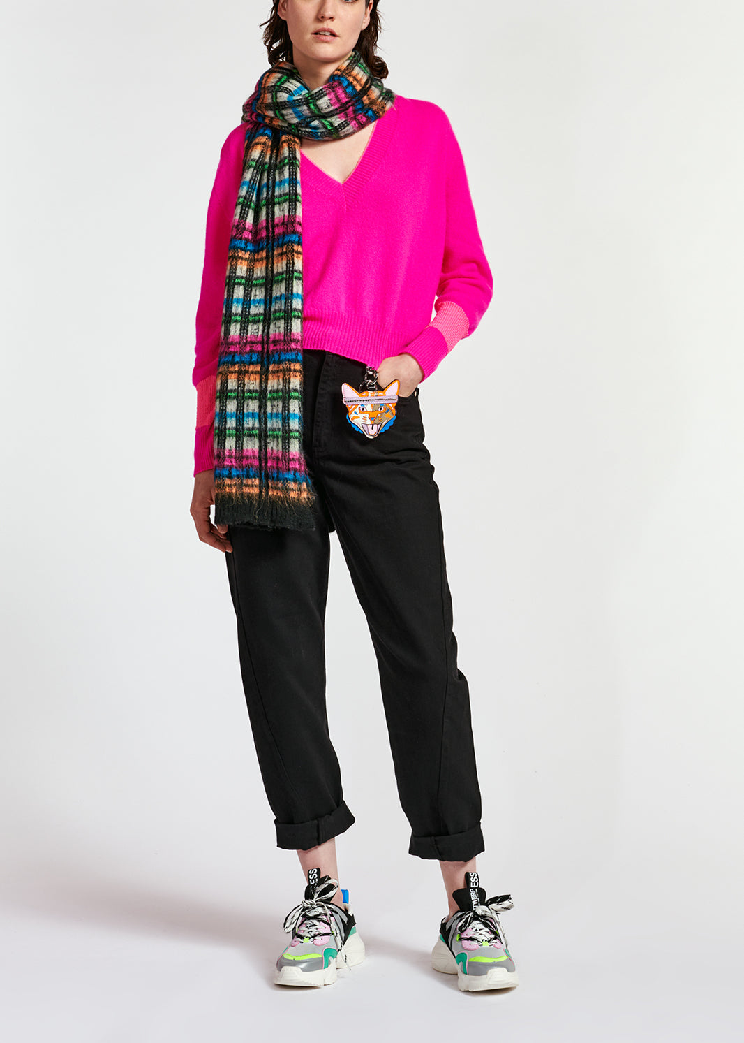 Jean fuselé noir à taille haute RE—SSENTIEL | Essentiel second hand