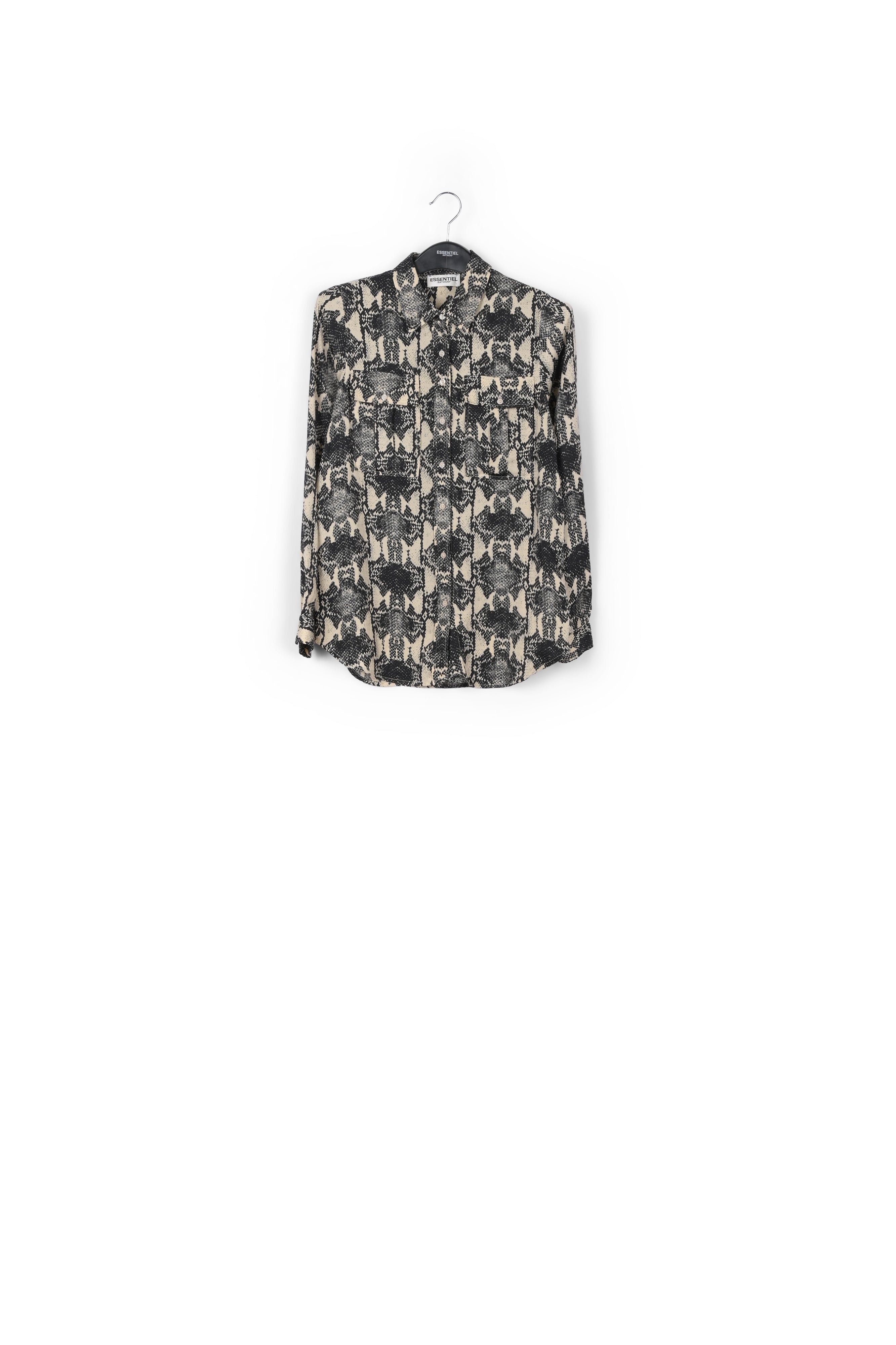 Chemise blanc cassé à imprimé serpent RE—SSENTIEL | Essentiel second hand