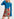 Blue slim-fit knit sweater with trumpet sleeves Faume - seconde main