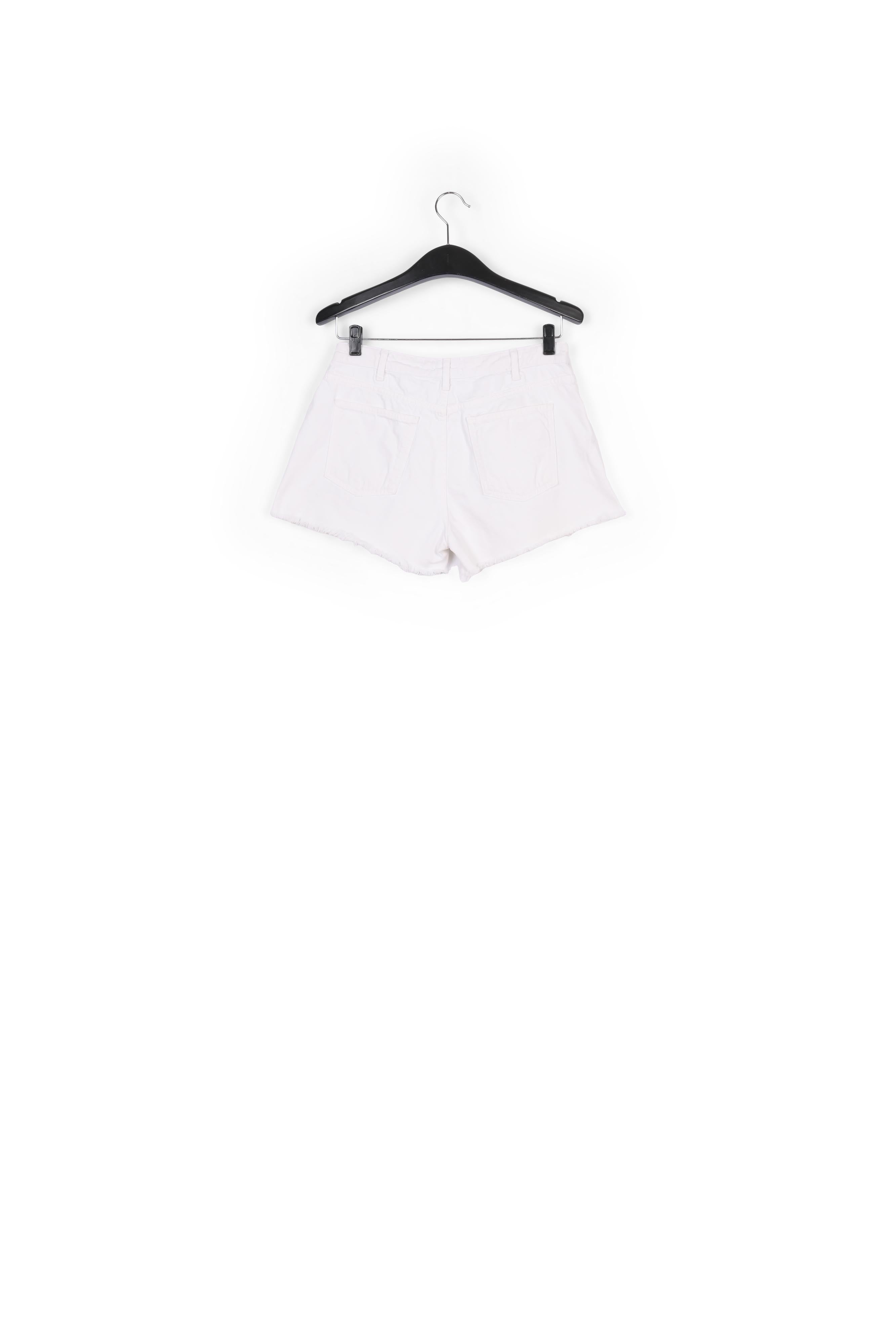 Off-white frayed denim shorts RE—SSENTIEL | Essentiel second hand