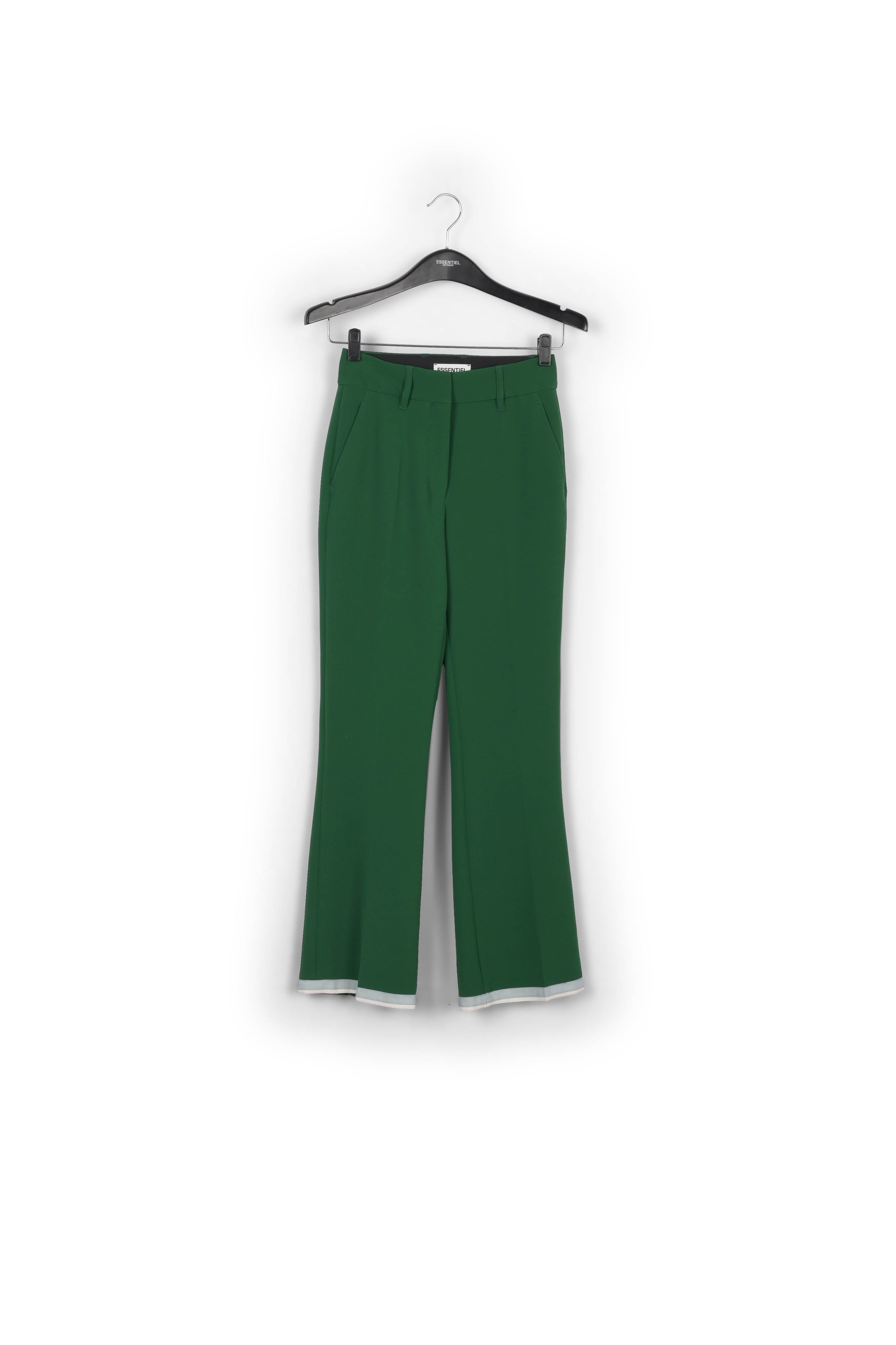 Dark green flared-fit pants RE—SSENTIEL | Essentiel second hand