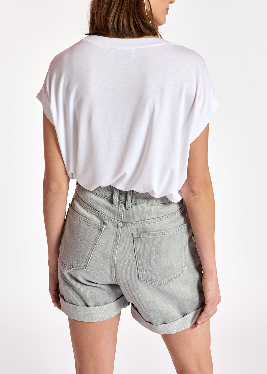 Off-white loose-fit t-shirt RE—SSENTIEL | Essentiel second hand