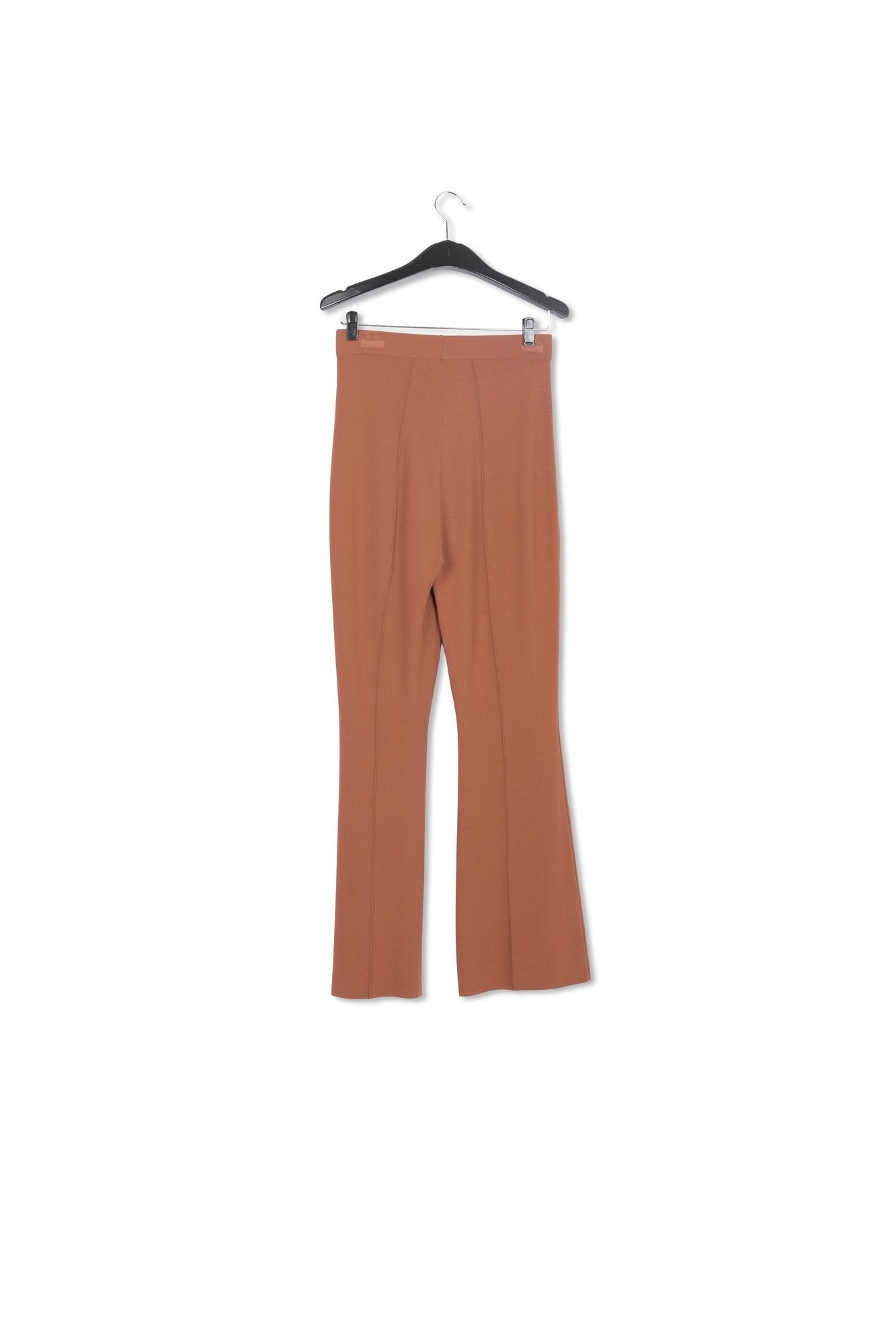 Brown structured knit pants RE—SSENTIEL | Essentiel second hand