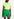 Neon yellow organic cotton T-shirt with text print Faume - seconde main