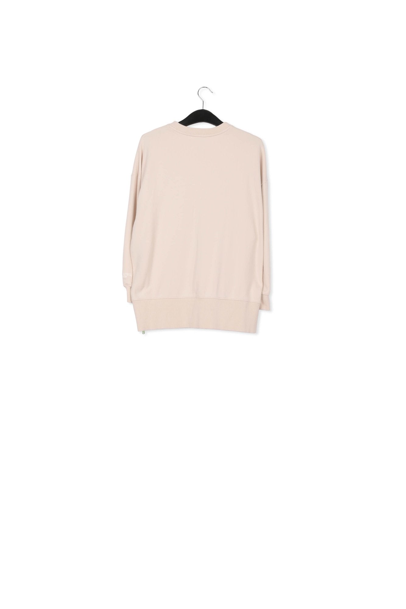 Off-white organic cotton sweatshirt with boxy cut RE—SSENTIEL | Essentiel second hand