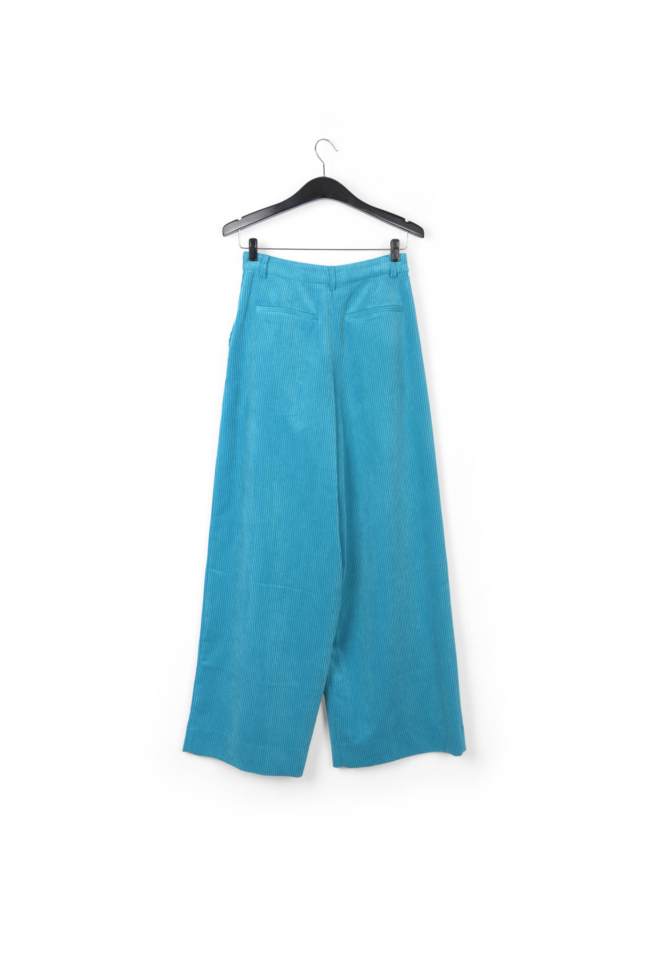 Blue wide-leg corduroy pants RE—SSENTIEL | Essentiel second hand