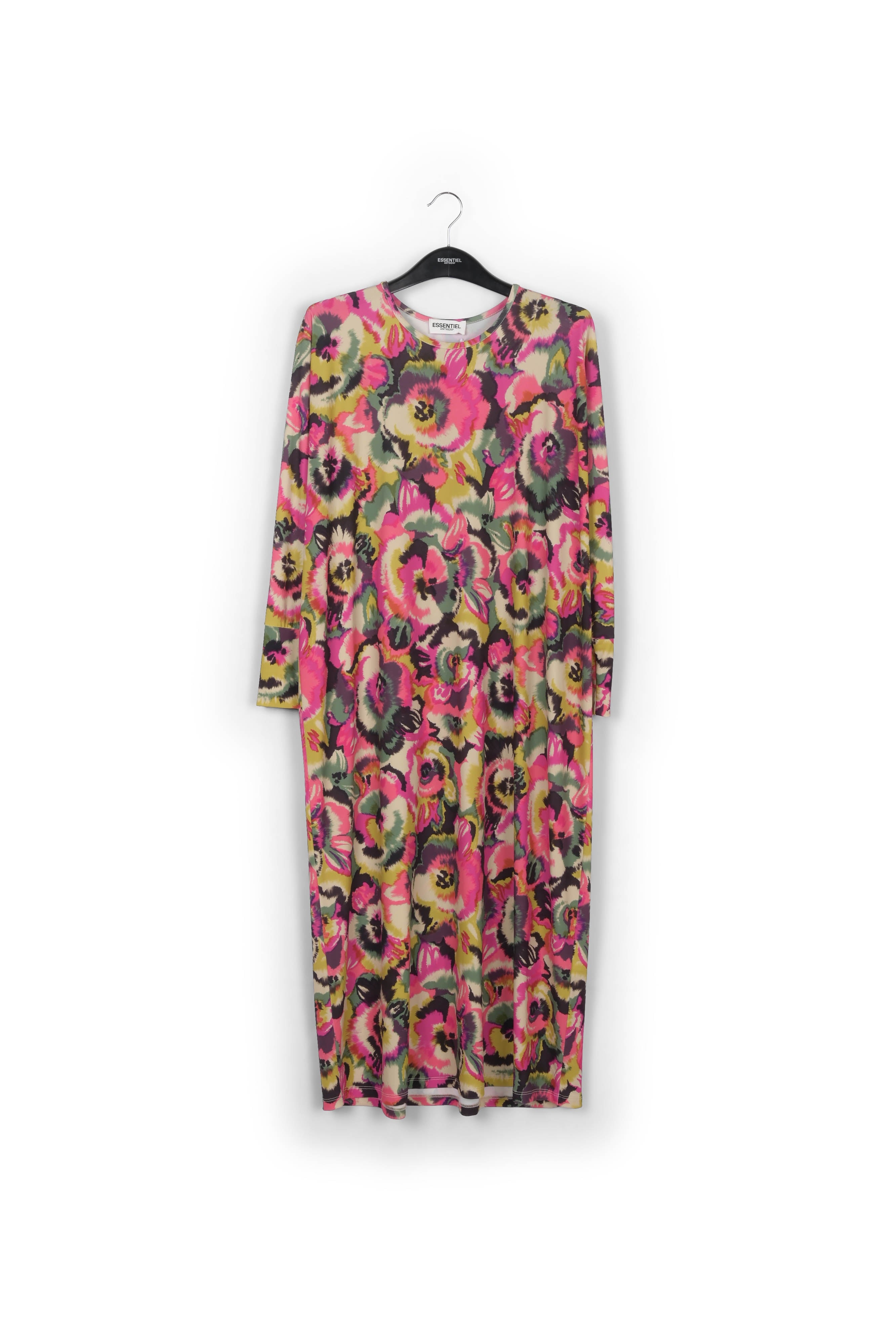 Multicolor midi-length dress with floral print RE—SSENTIEL | Essentiel second hand