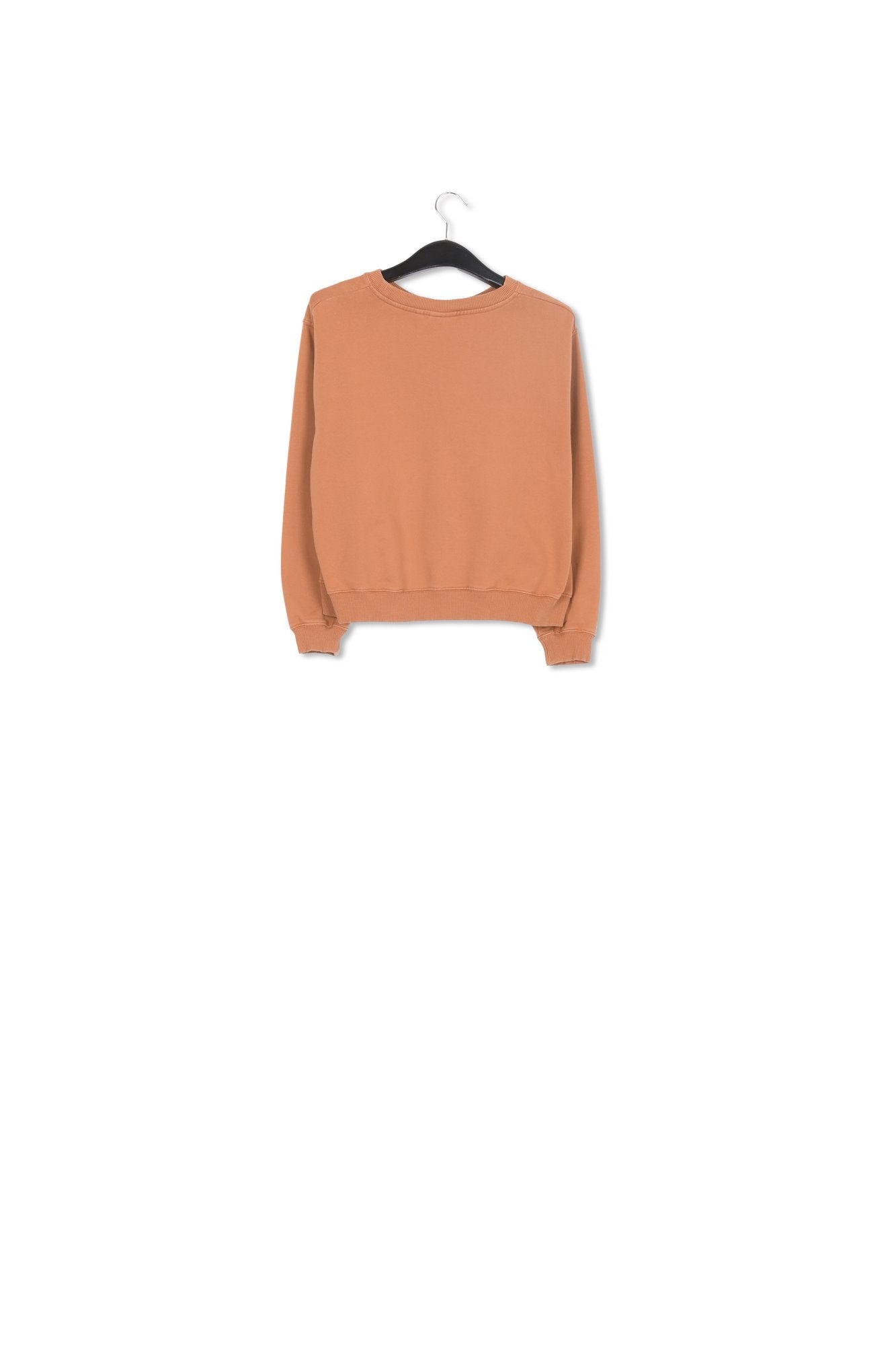Brown organic cotton-jersey sweatshirt RE—SSENTIEL | Essentiel second hand