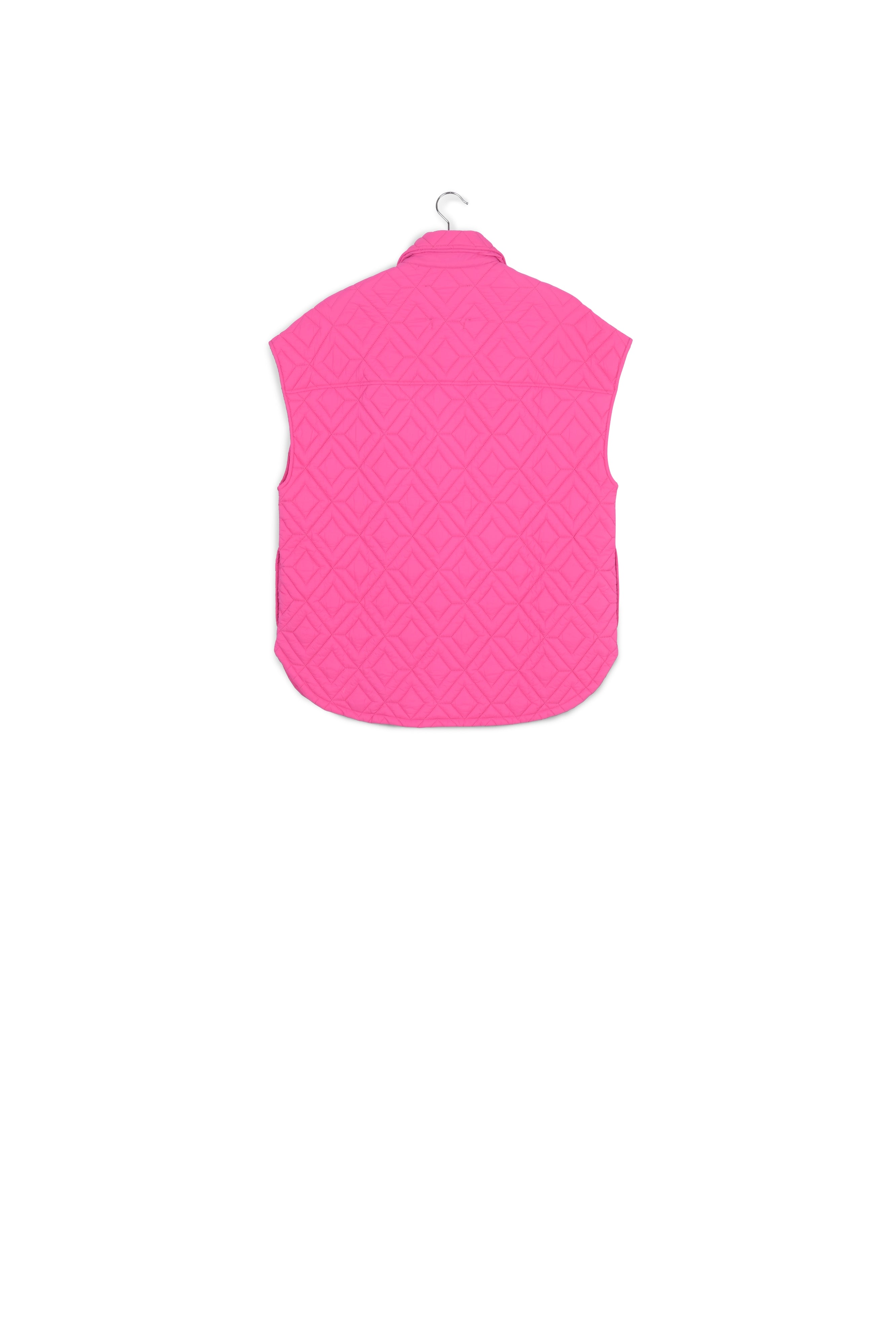 Fuchsia quilted vest RE—SSENTIEL | Essentiel second hand
