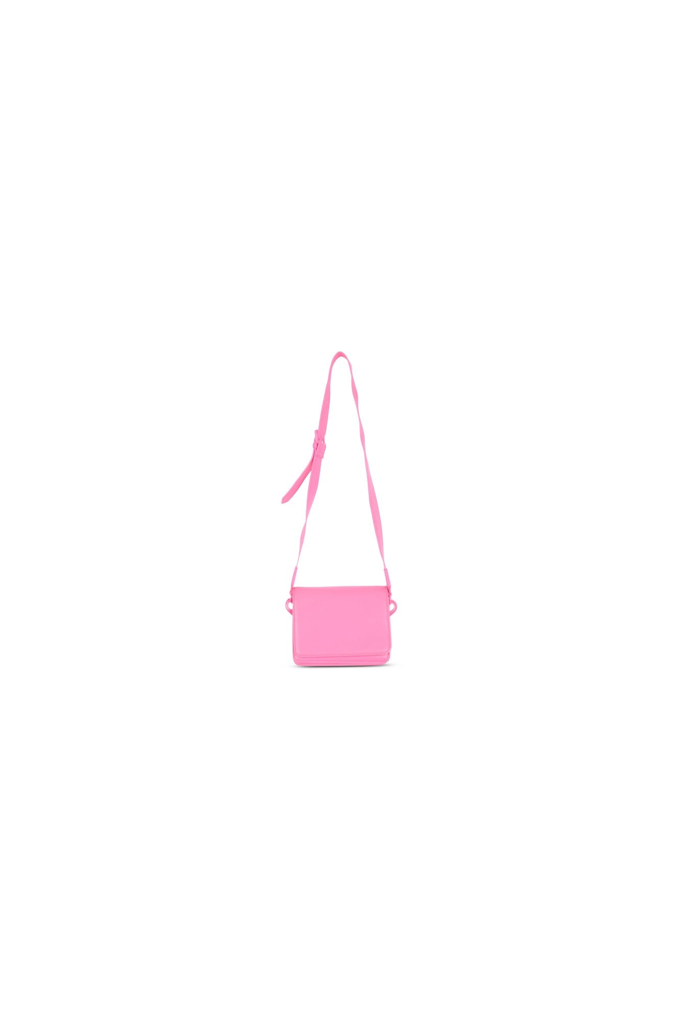Neon pink faux leather shoulder bag RE—SSENTIEL | Essentiel second hand