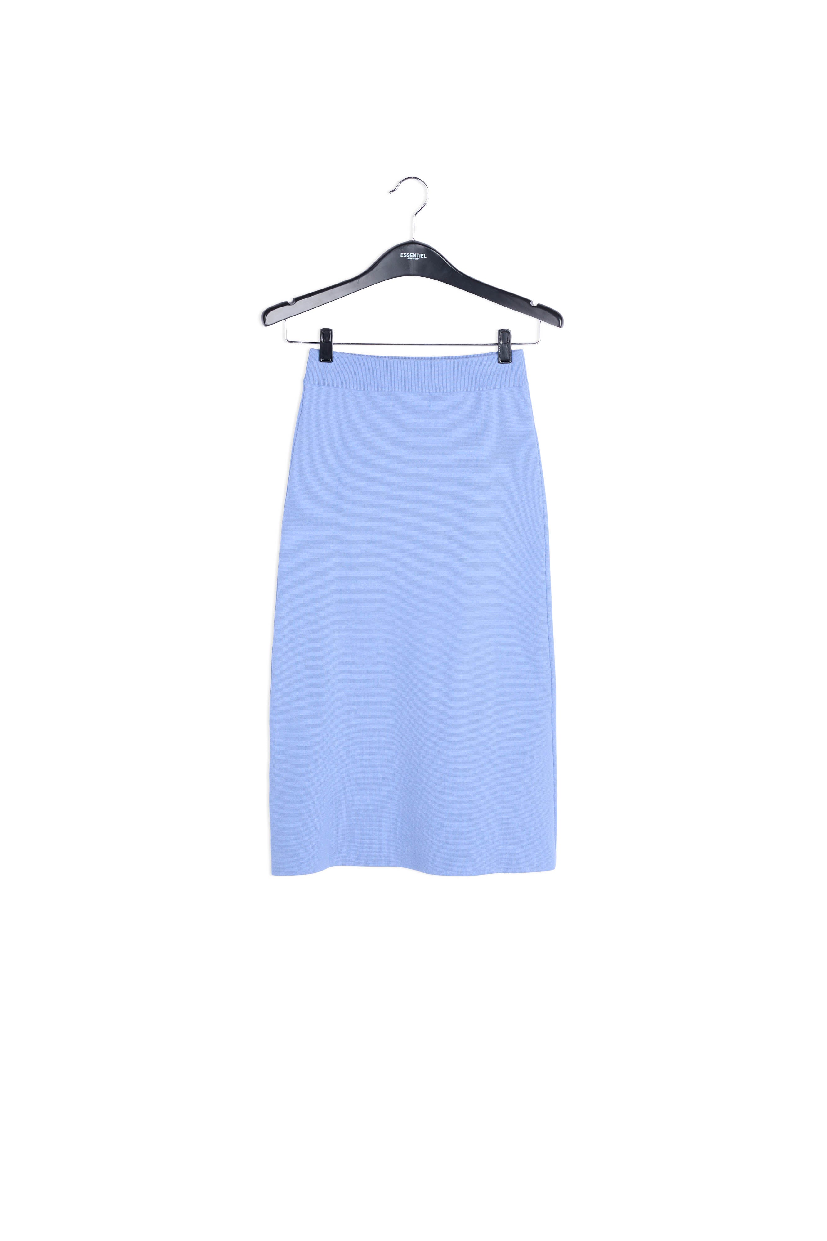 Jupe midi en tricot bleu RE—SSENTIEL | Essentiel second hand